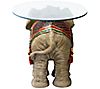 Design Toscano Jaipur Elephant Glass Top Cocktail Table, 2 of 3