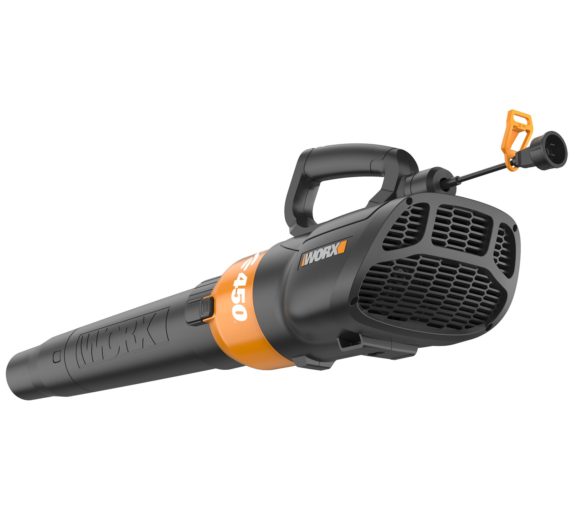 WORX 7.5 Amp 450 cfm 2 Speed TURBINE ElectricLeaf Blower QVC