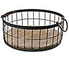 S/2 Wire Baskets w/Wood Bases by Puleo International