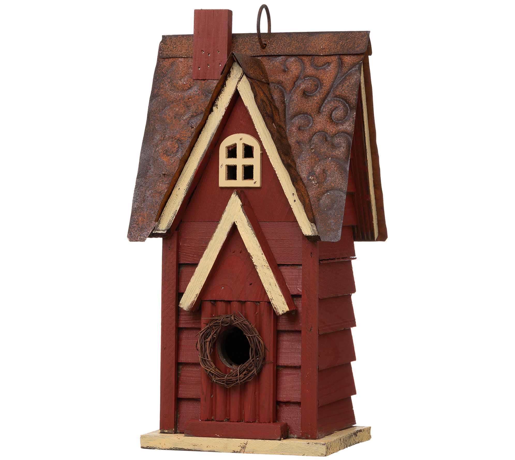 Glitzhome French Countryside Challet Garden Birdhouse