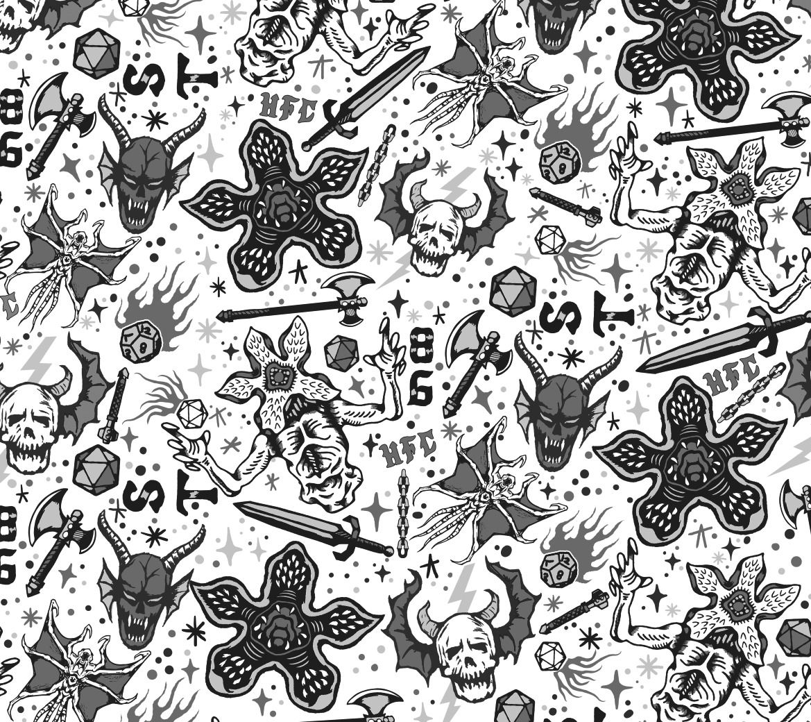 Stranger Things Hellfire Club Peel-and-Stick Wallpaper