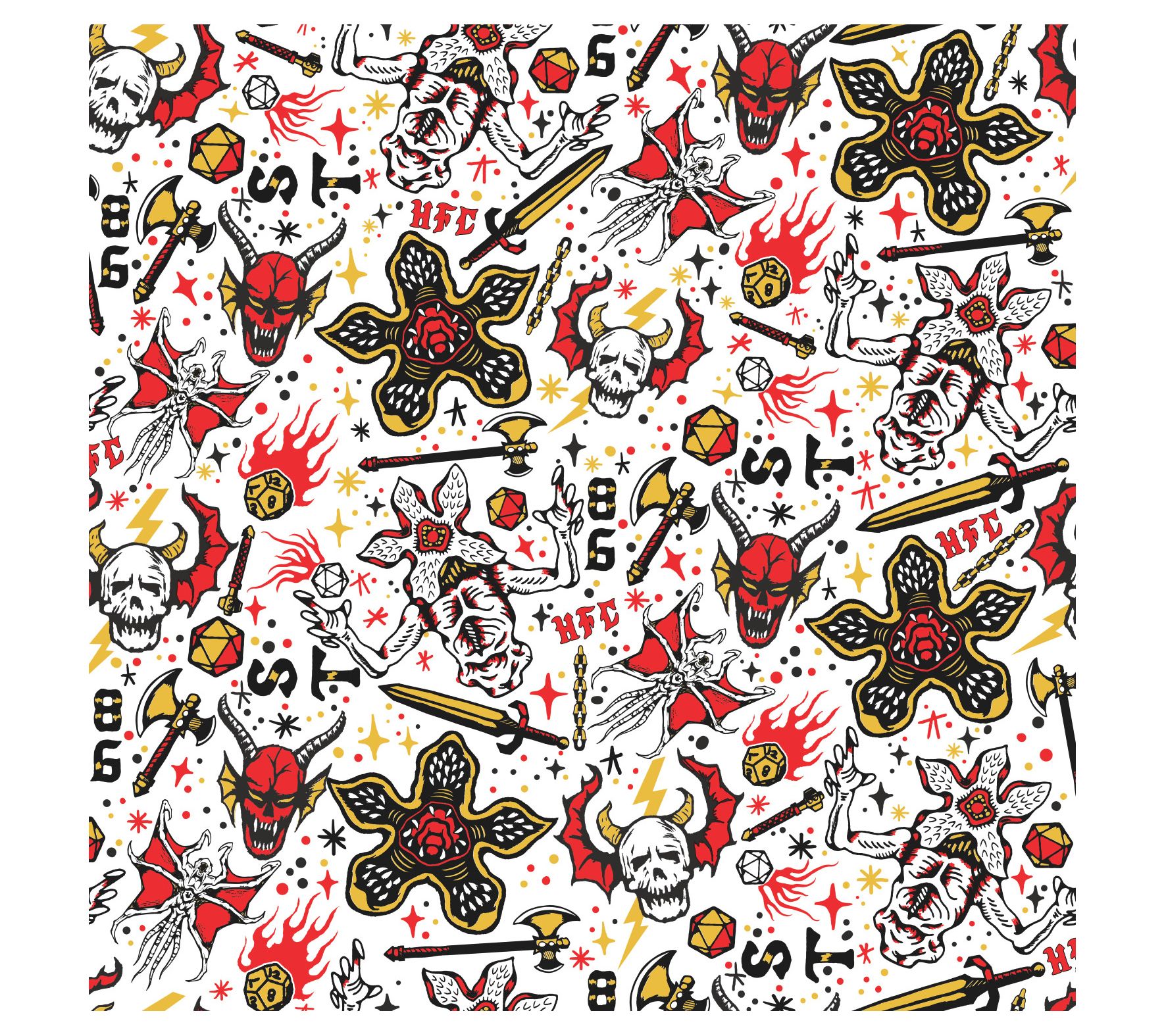 Stranger Things Hellfire Club Peel-and-Stick Wallpaper