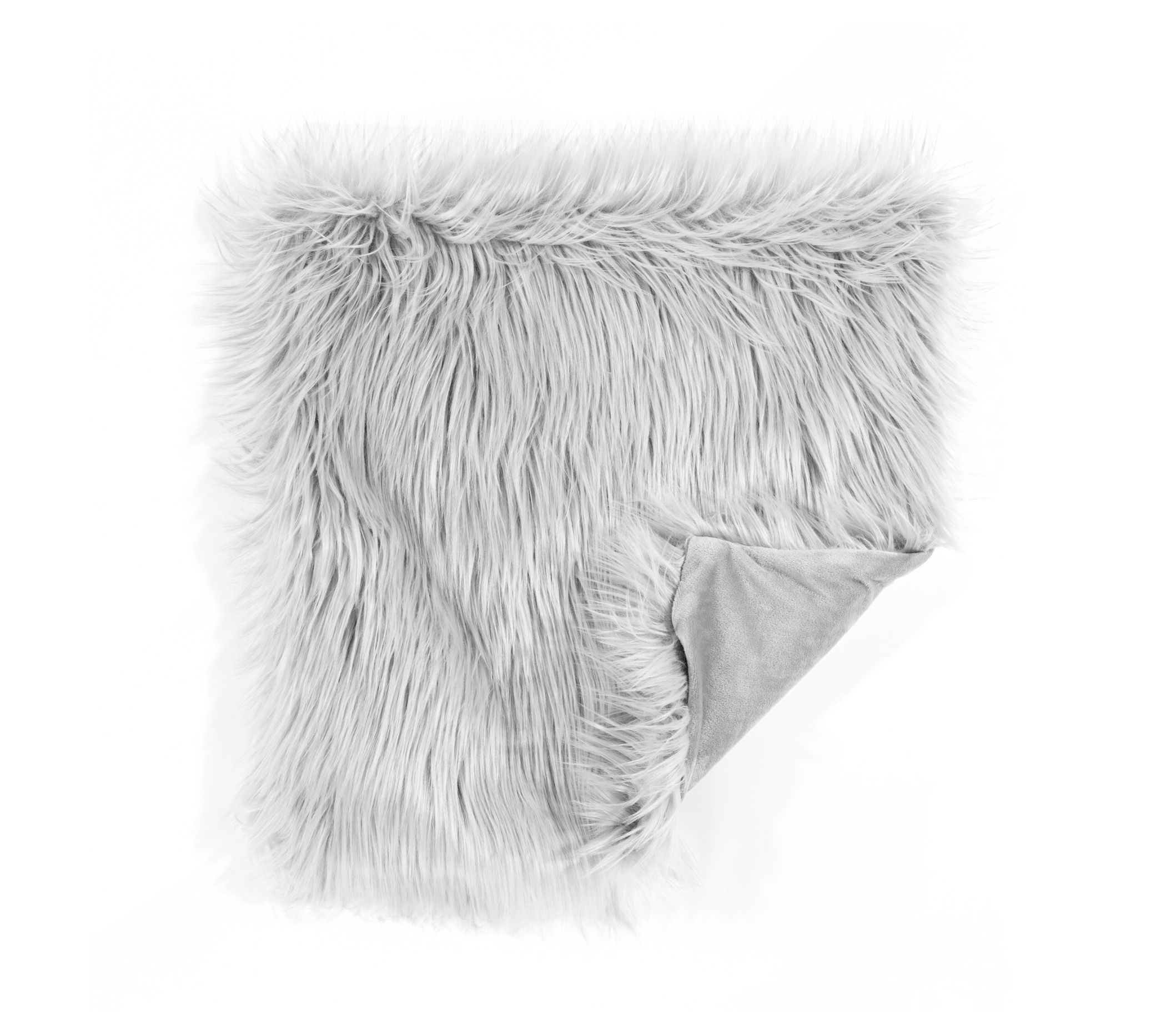 Lush Decor Mongolian Luca Faux Fur 20"x20" Pillow Cover