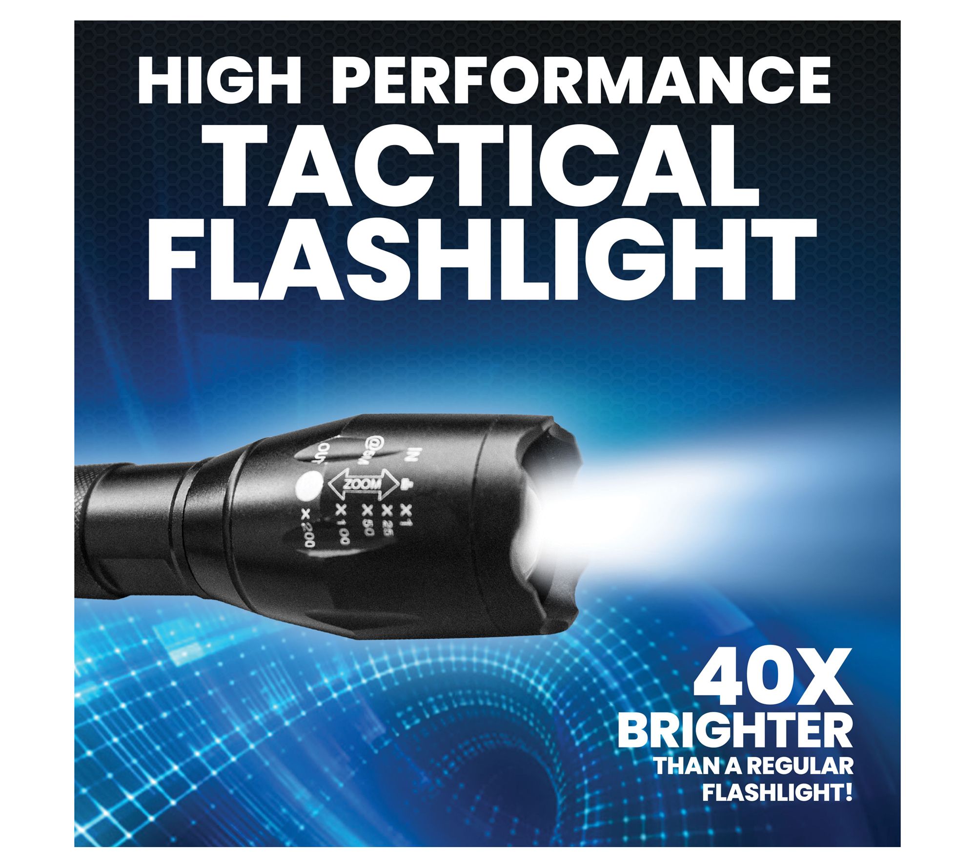 Bell & Howell TacLight Pro High Performance Flashlight - Set of 3