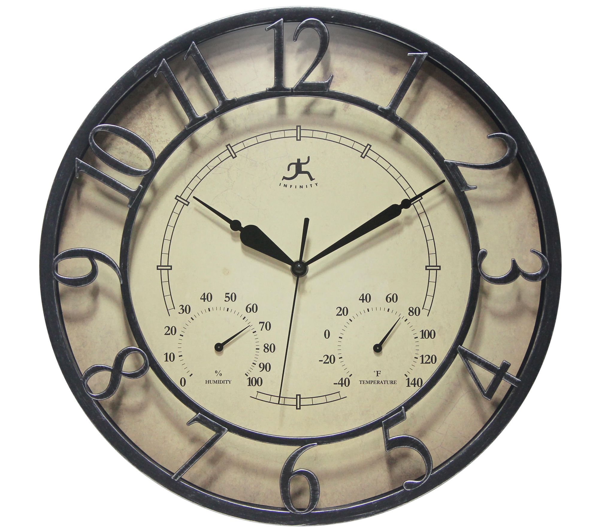 Infinity Instruments Indoor/Outdoor 3D Clock, 16"