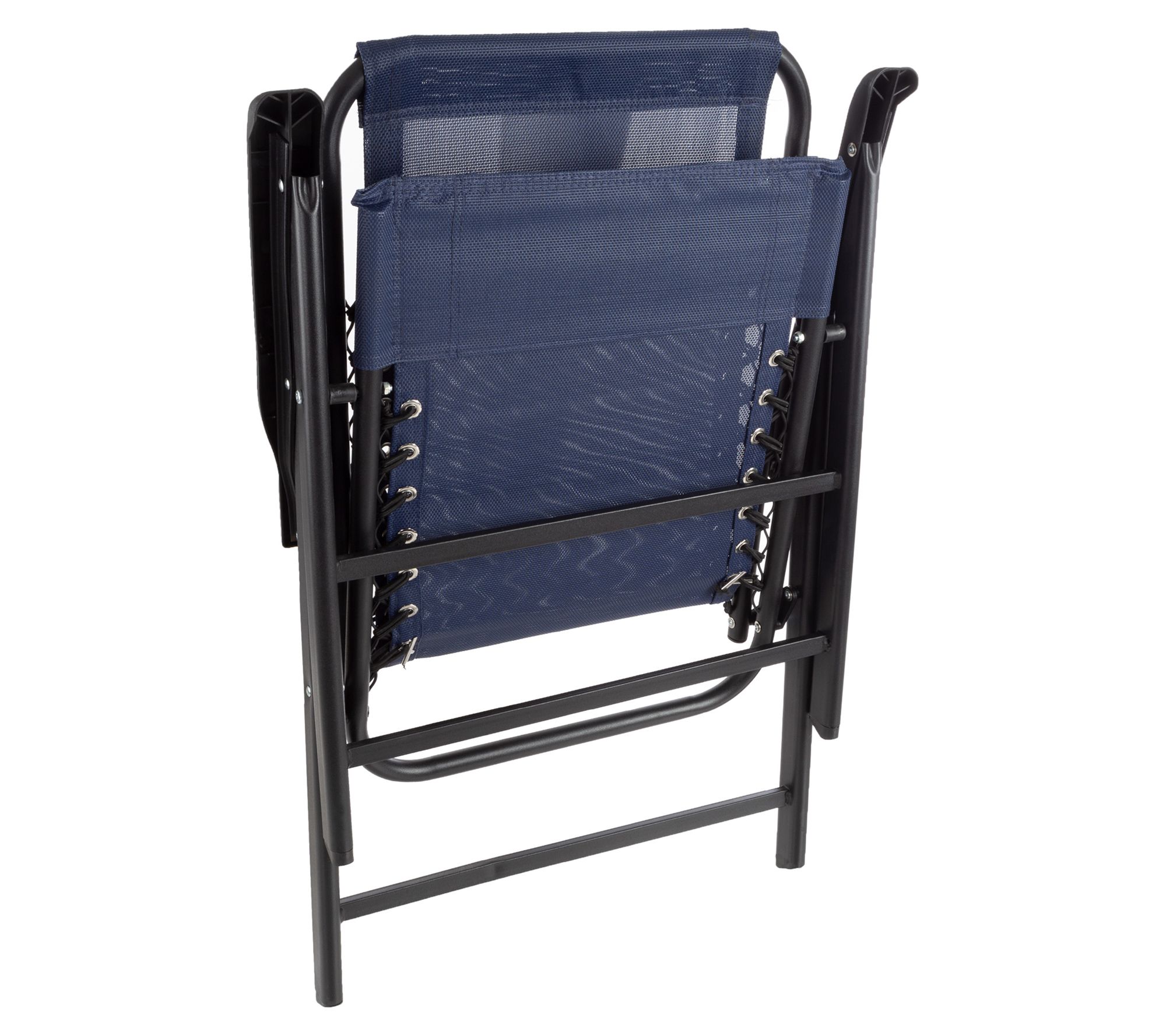 Pure Garden 2 Folding Camping Chairs Portable Lounge Chairs - QVC.com