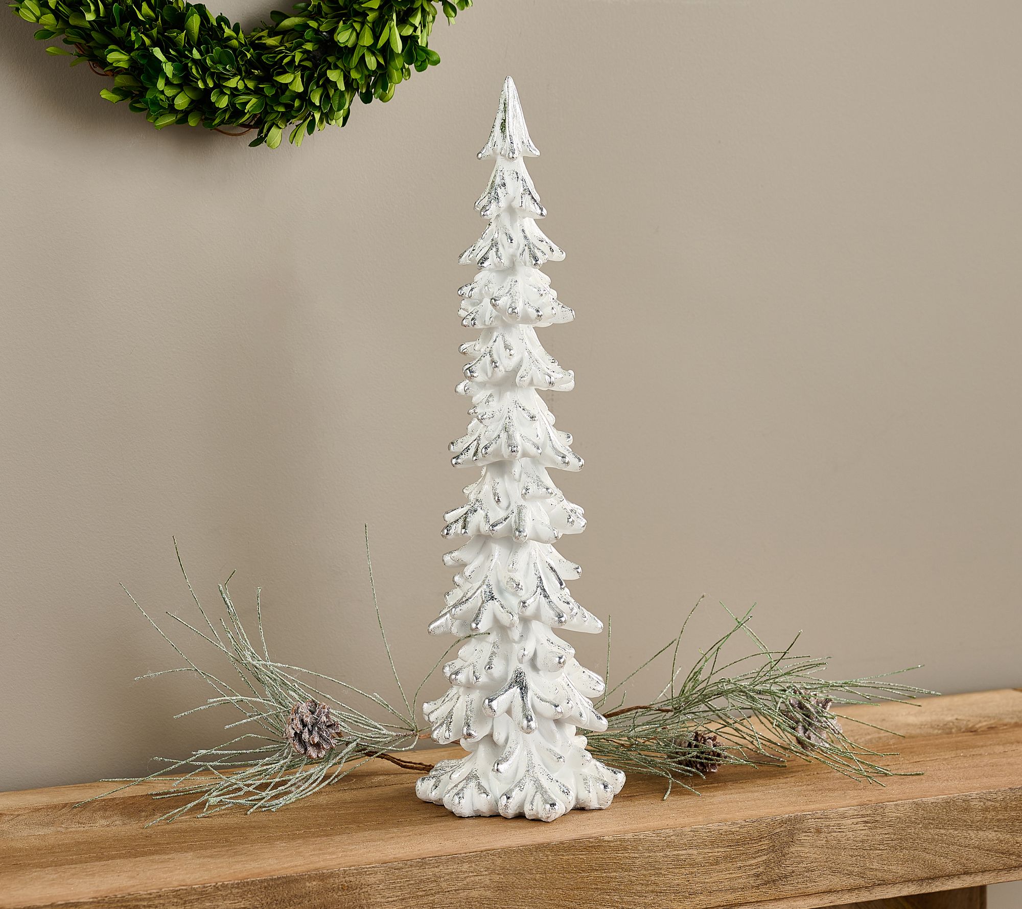 18" Slim Resin Tree by Valerie
