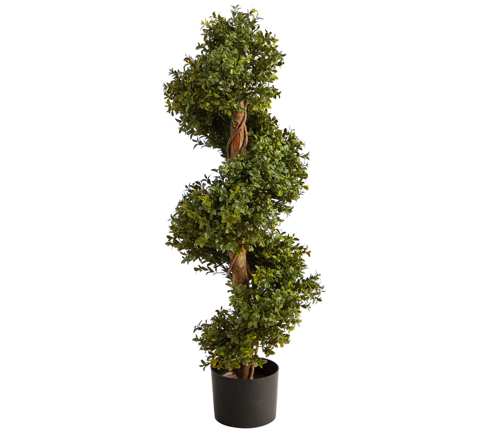 Nearly Natural 33" Boxwood Topiary Spiral Artificial Tree