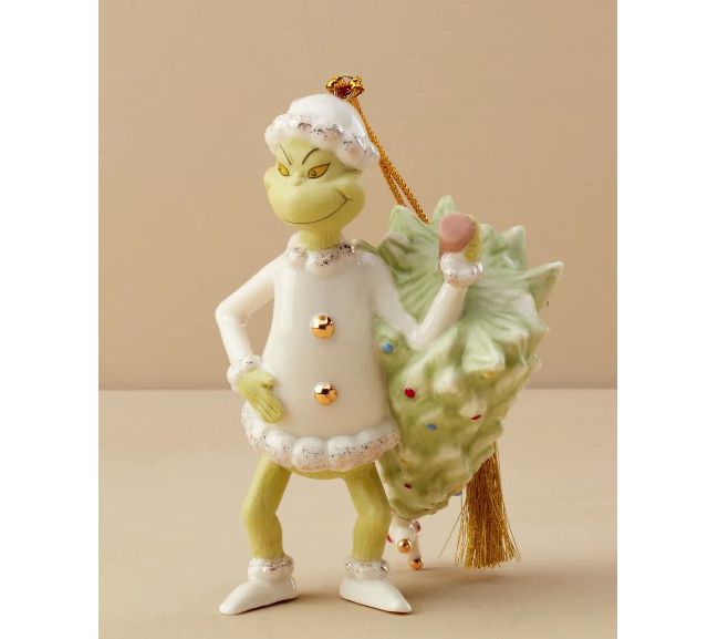 Lenox The Grinch Stealing The Tree Ornament - QVC.com