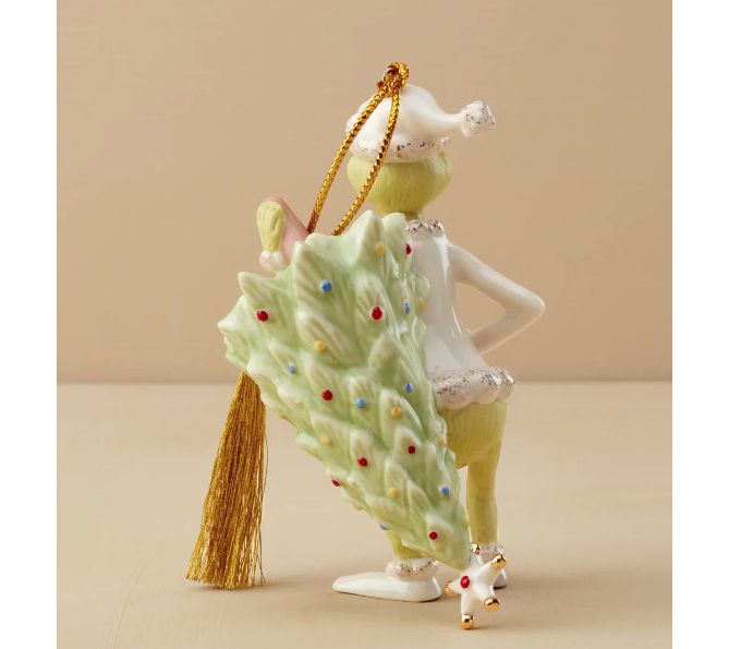 Lenox The Grinch Stealing The Tree Ornament - QVC.com