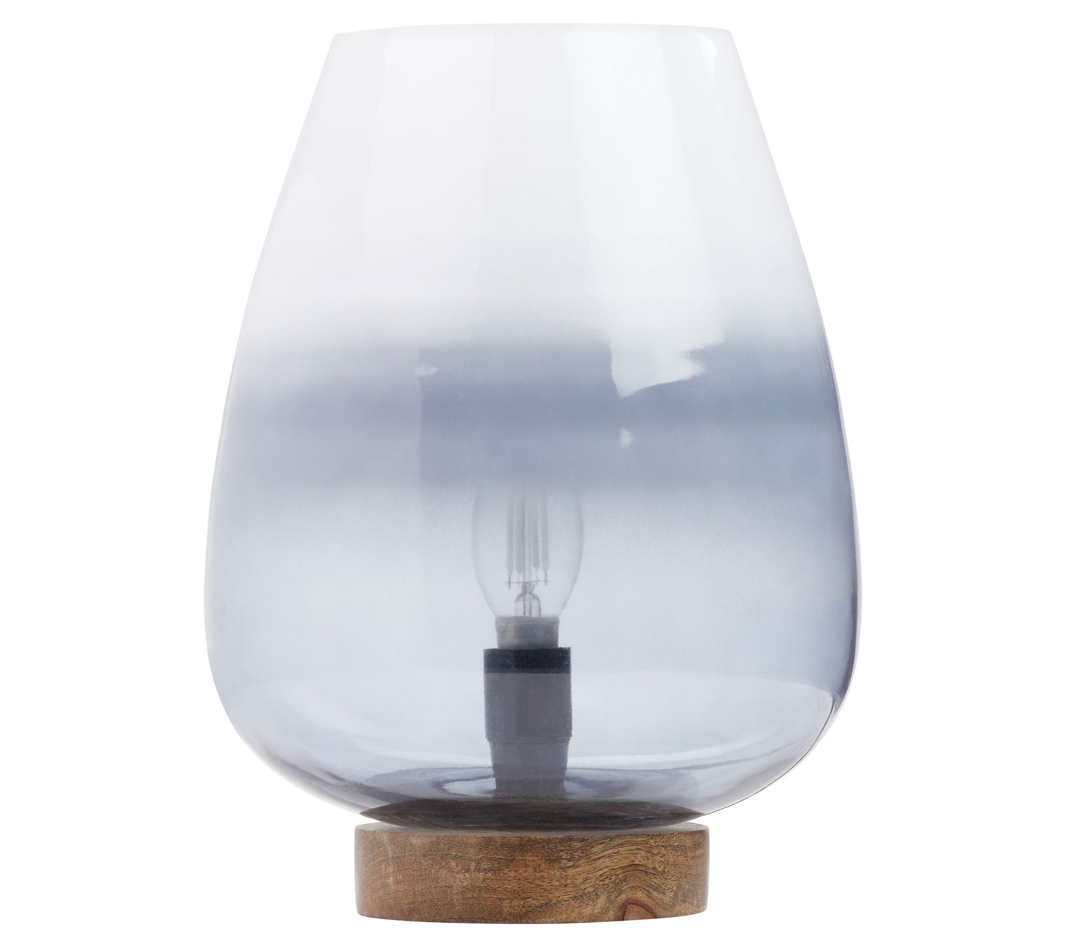 River of Goods 10.5"H Ombre Accent Lamp with Mango Wood Base