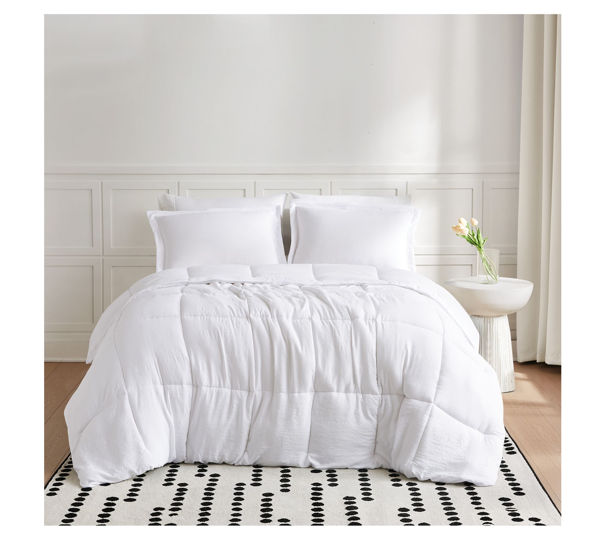 Truly Soft Garment Wash Solid Twin/TXL 2-PieceComforter Set