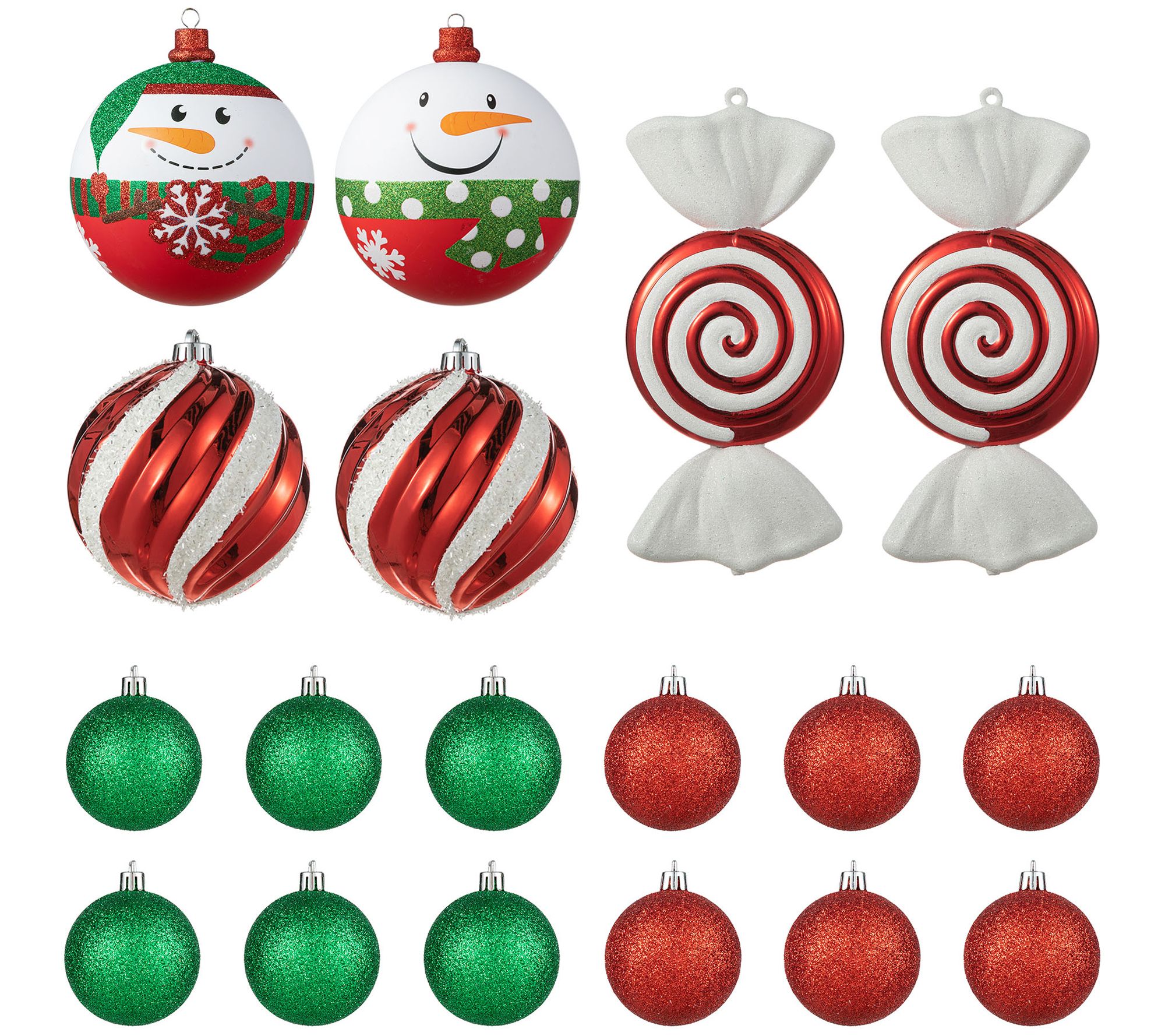 Glitzhome Christmas Whimsical Deluxe Large Ornaments