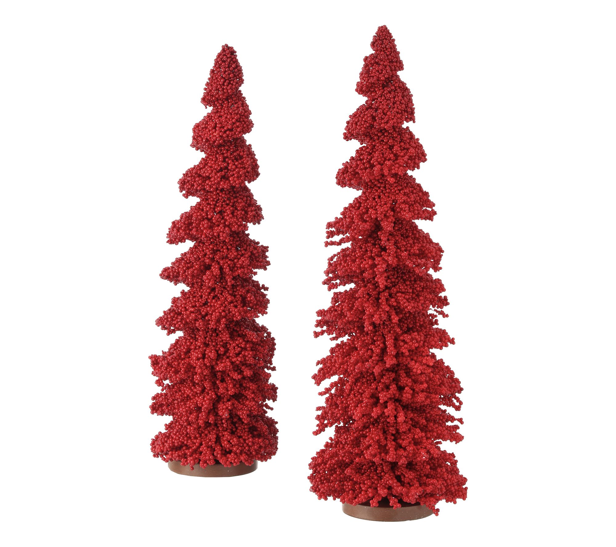 18.5-20.5" Mini Berry Layered Tree Set of 2 b y Valerie