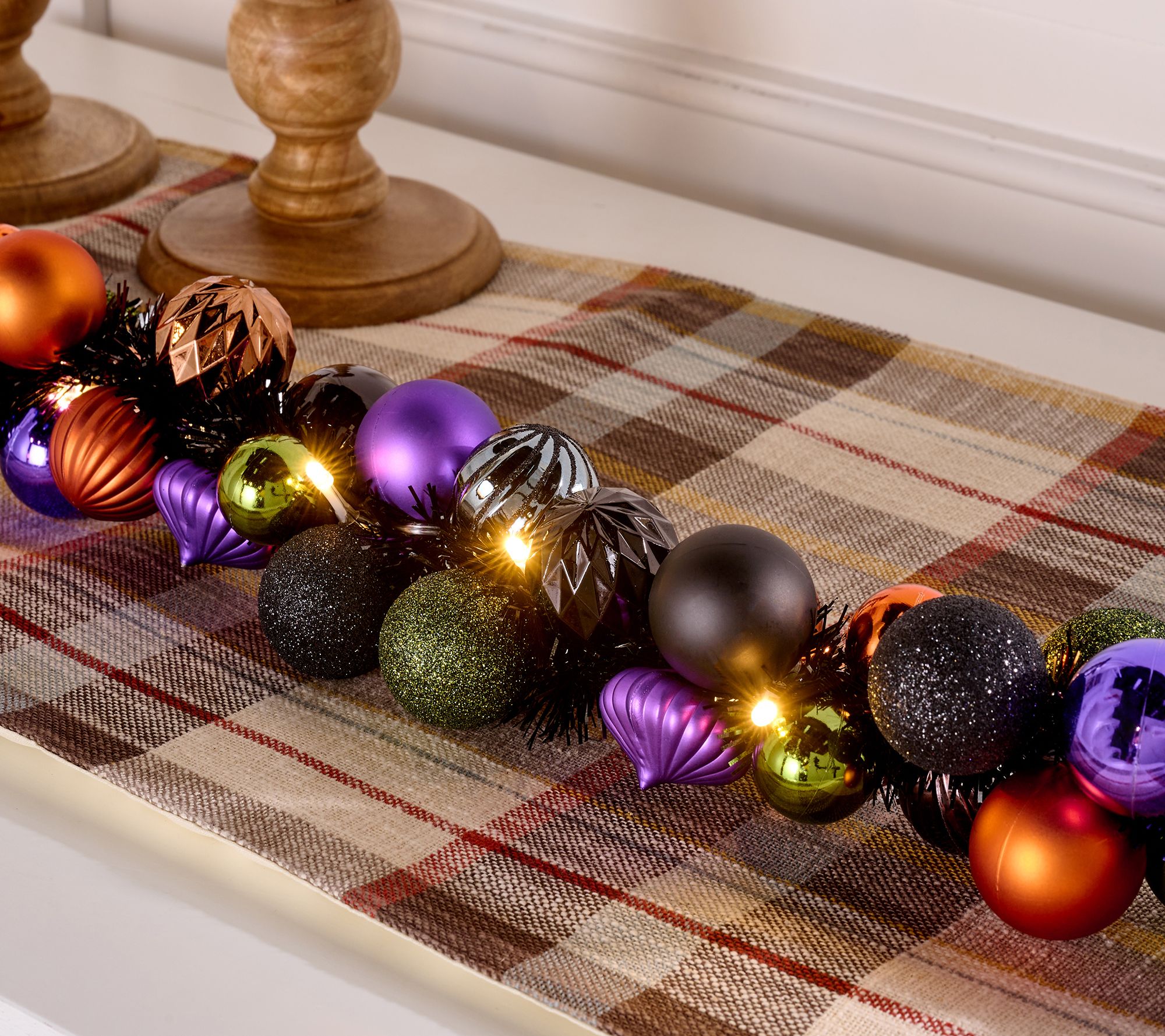 Hay & Harvest 6' Lit Shatterproof Ornament Garland