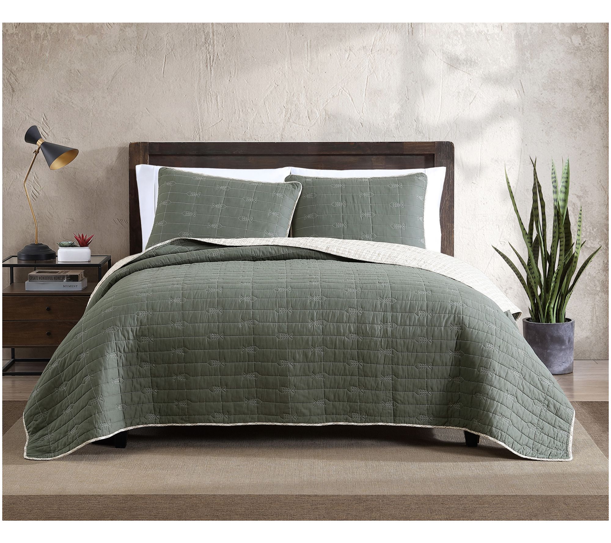 Eddie Bauer Troutdale Full/Queen Quilt Sham Set