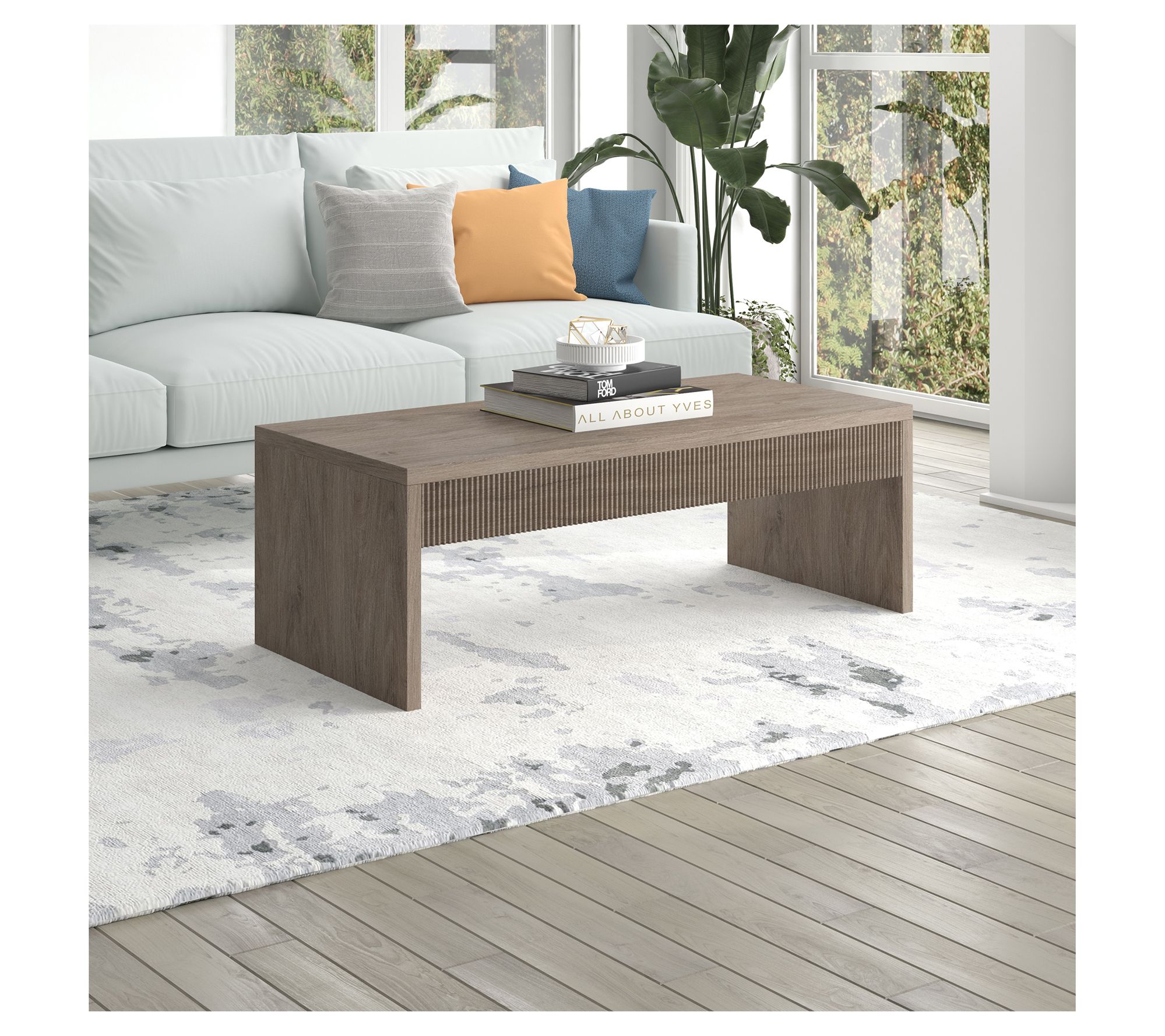 Hudson&Canal Lawrence 48" Wide Rectangular Coffee Table