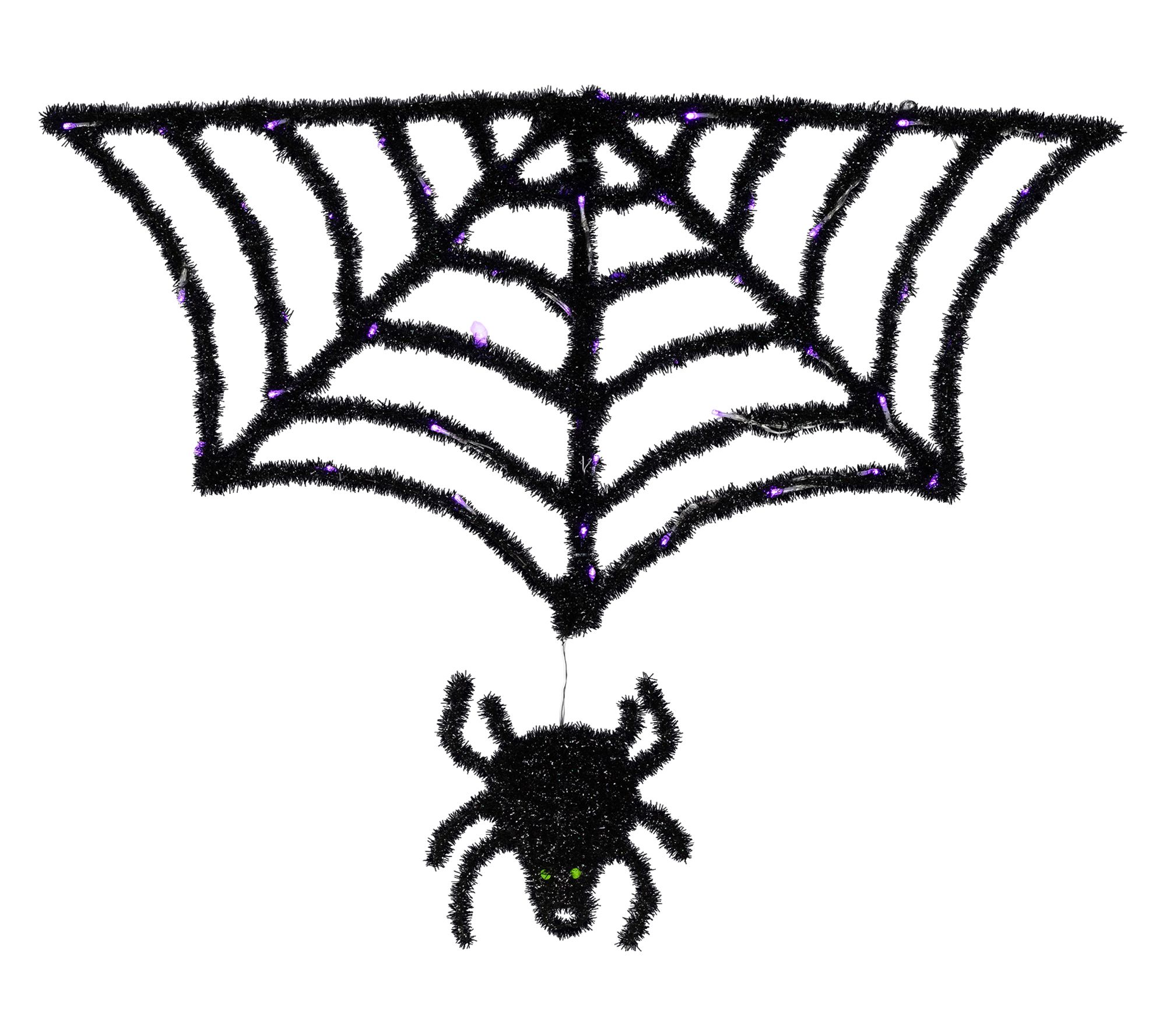 Northlight Spider Halloween Decor 4.5' with Purple LED Lights