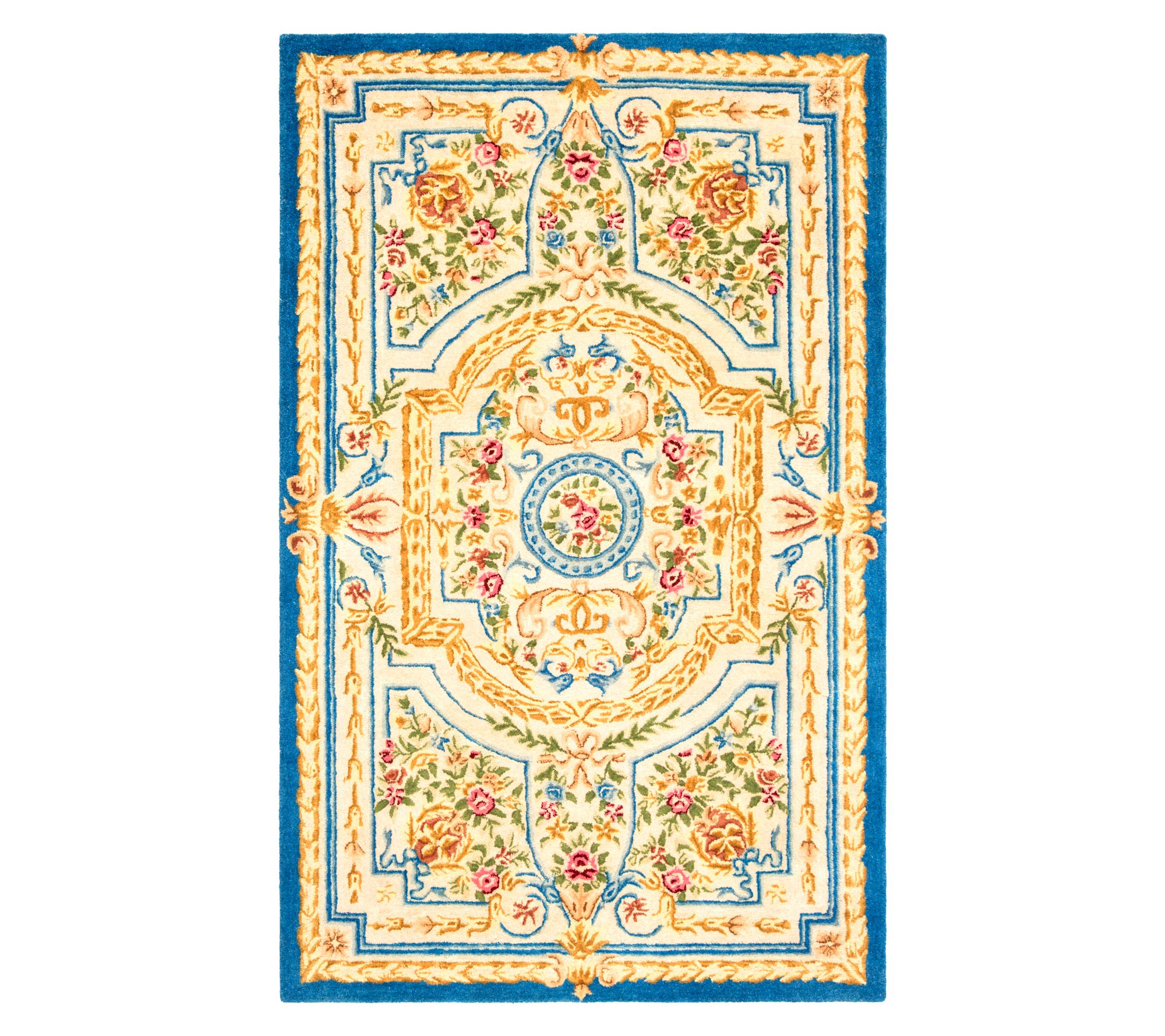 Savonnerie Palais Fleur Hand Tufted Wool 8' x 10' Rug