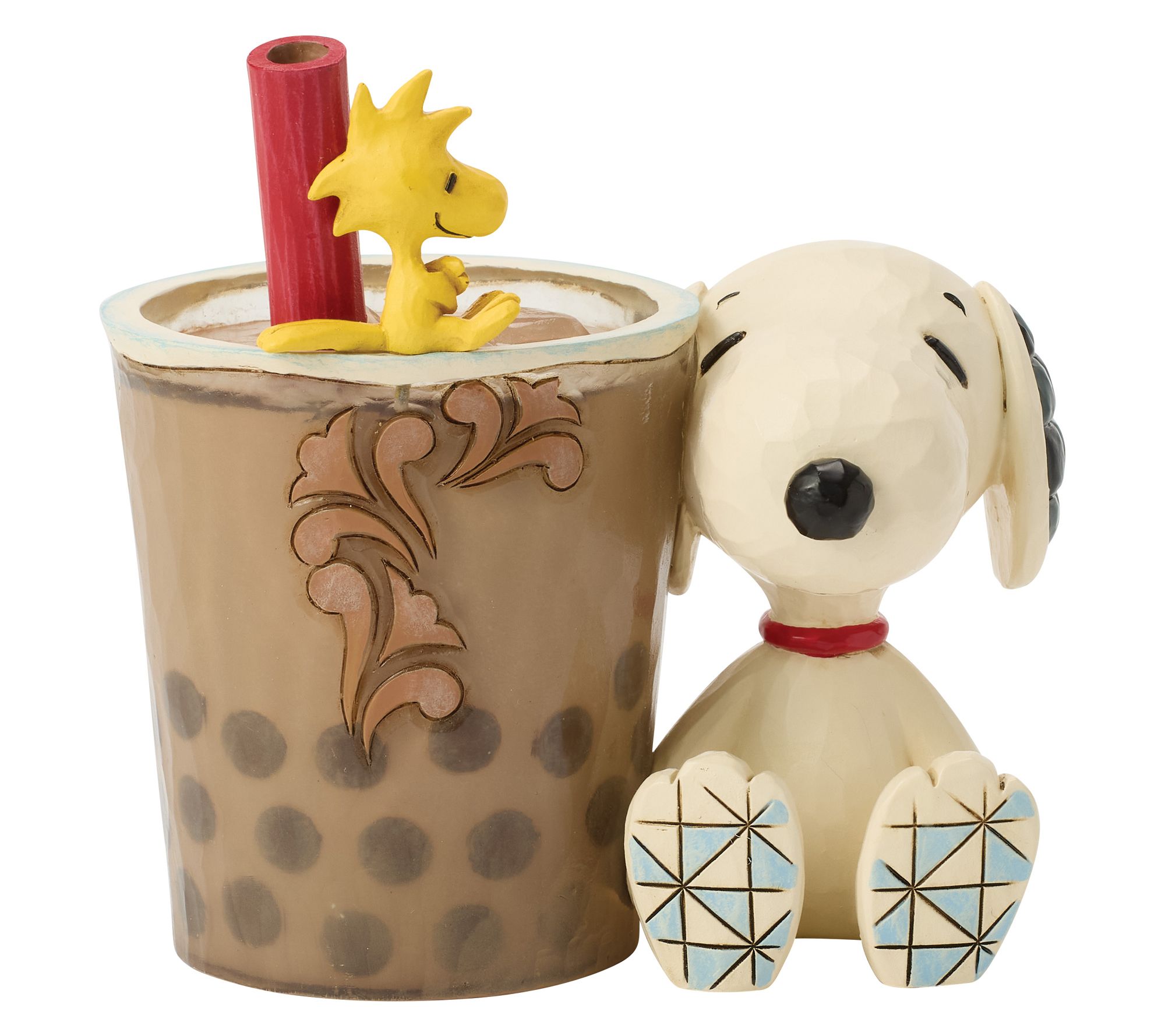 Peanuts by Jim Shore Snoopy and Woodstock BobaFigurine 4.3"H