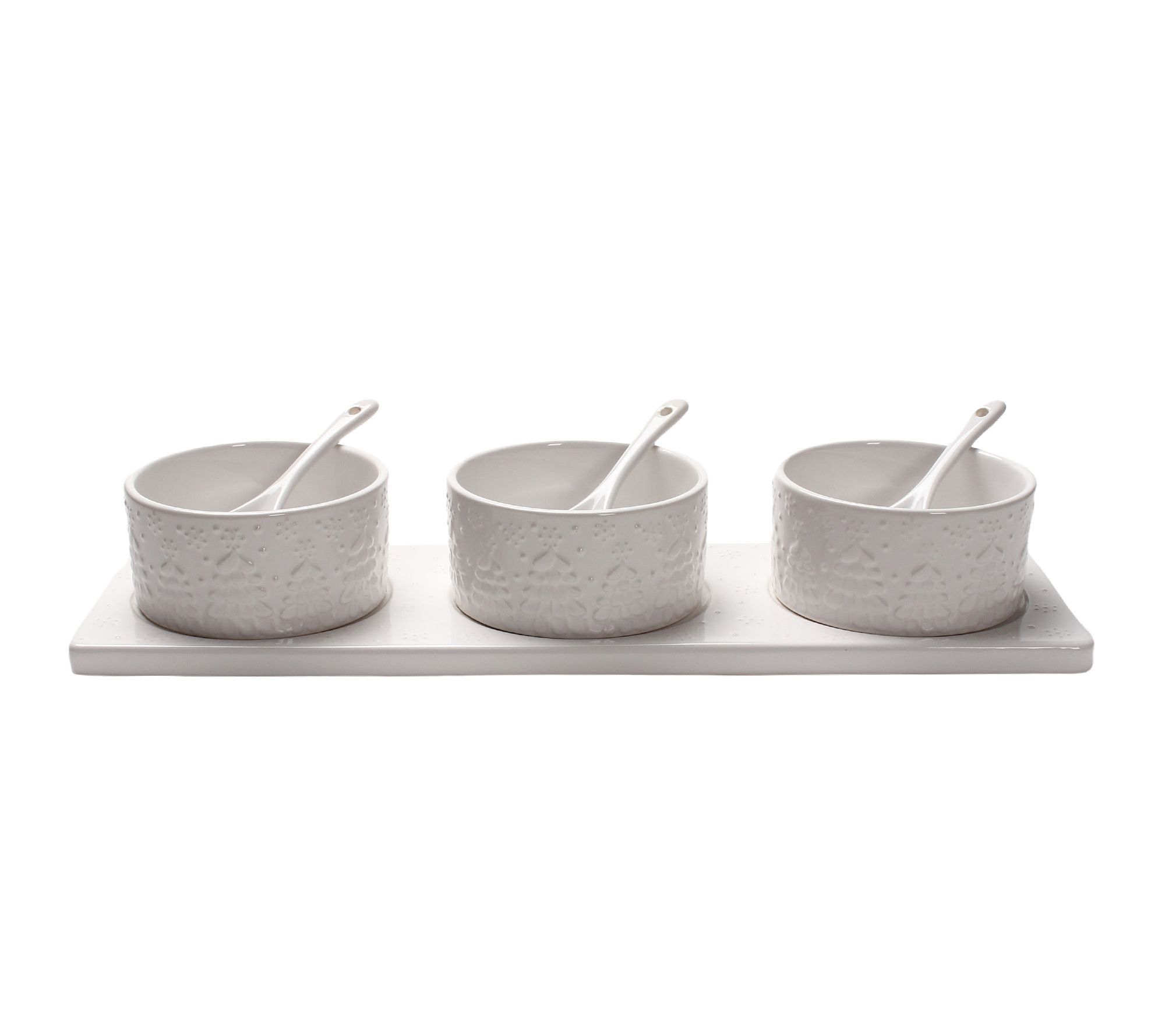 "As Is" Temp-tations Seasonal Condiment Set w/ (3) Bowls