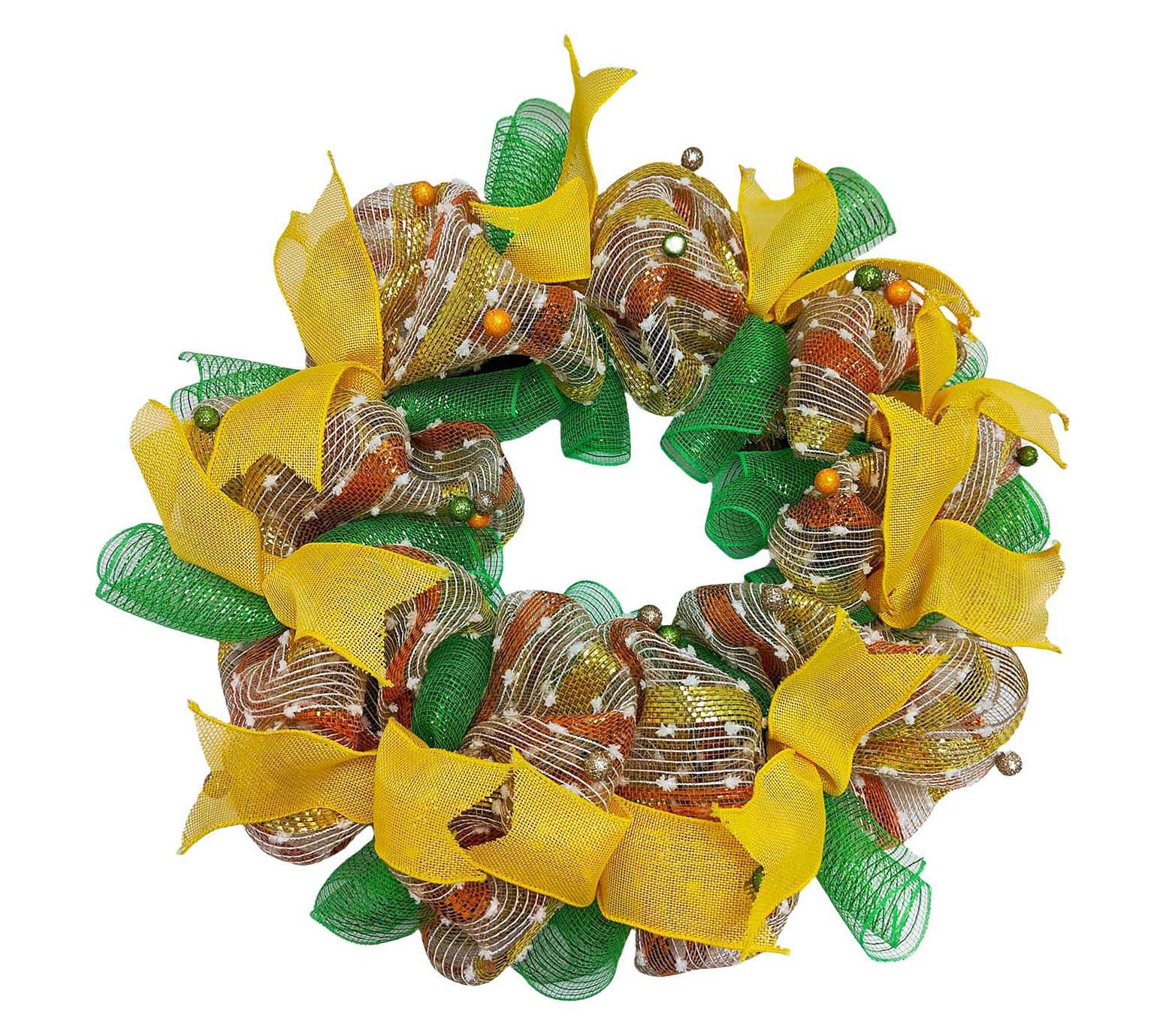 "As Is" Temp-tations Harvest 20" Ribbon Wreath