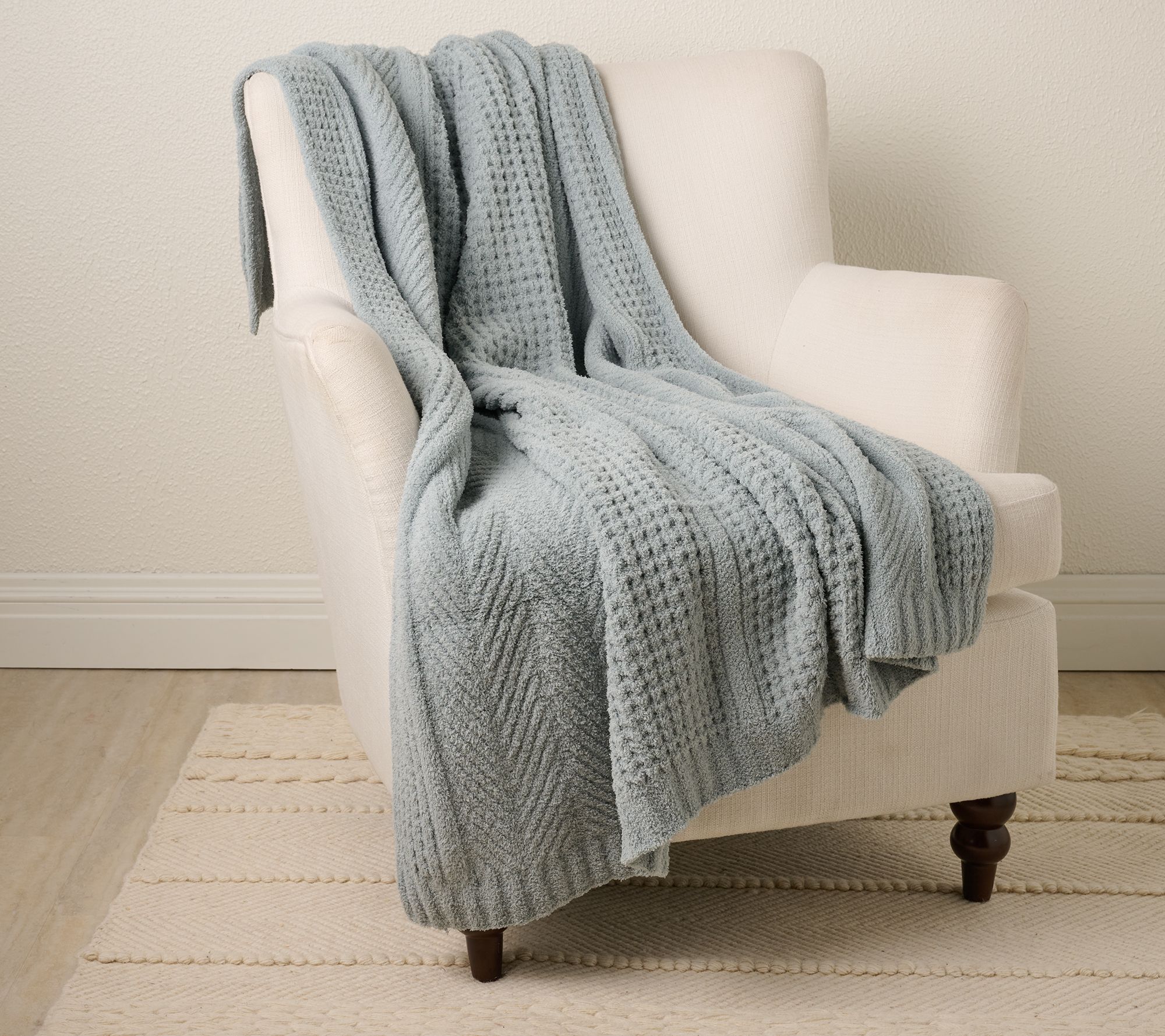 Barefoot Dreams CozyChic Waffle Cable 45x60 Blanket