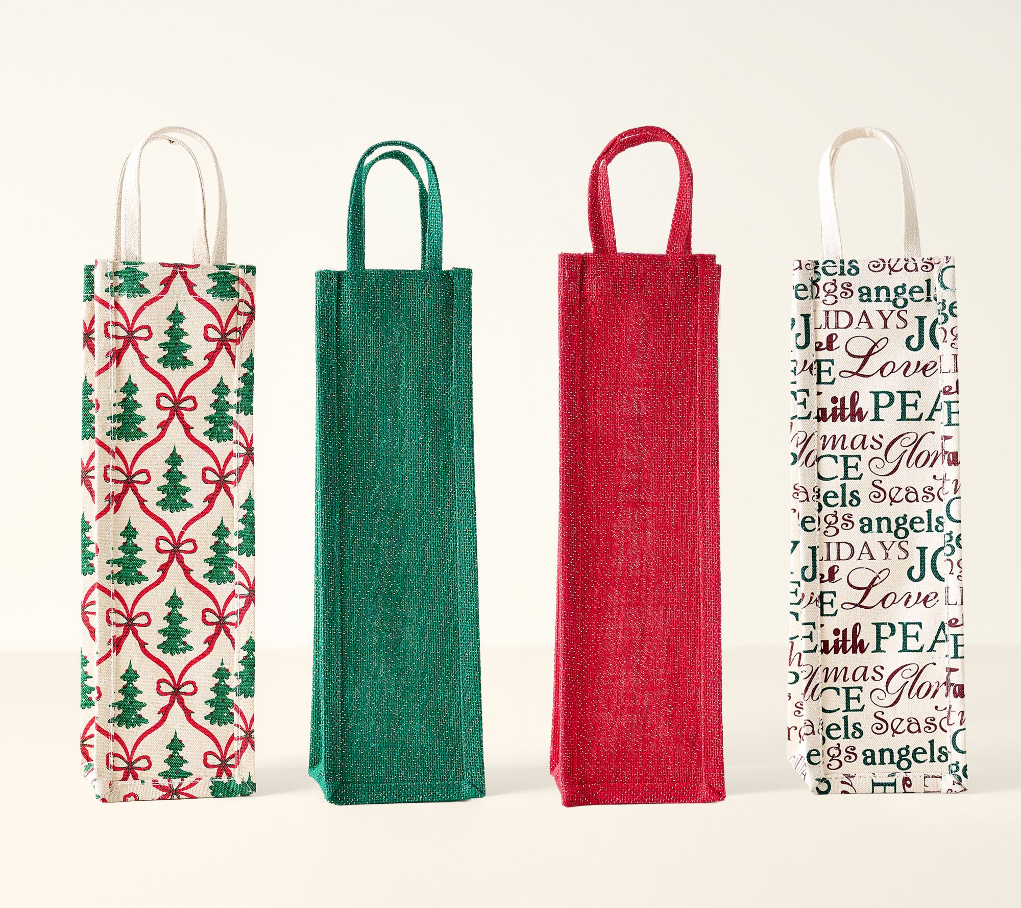Kringle Express 24pc Reusable Wine Gift Bags & Tags Set