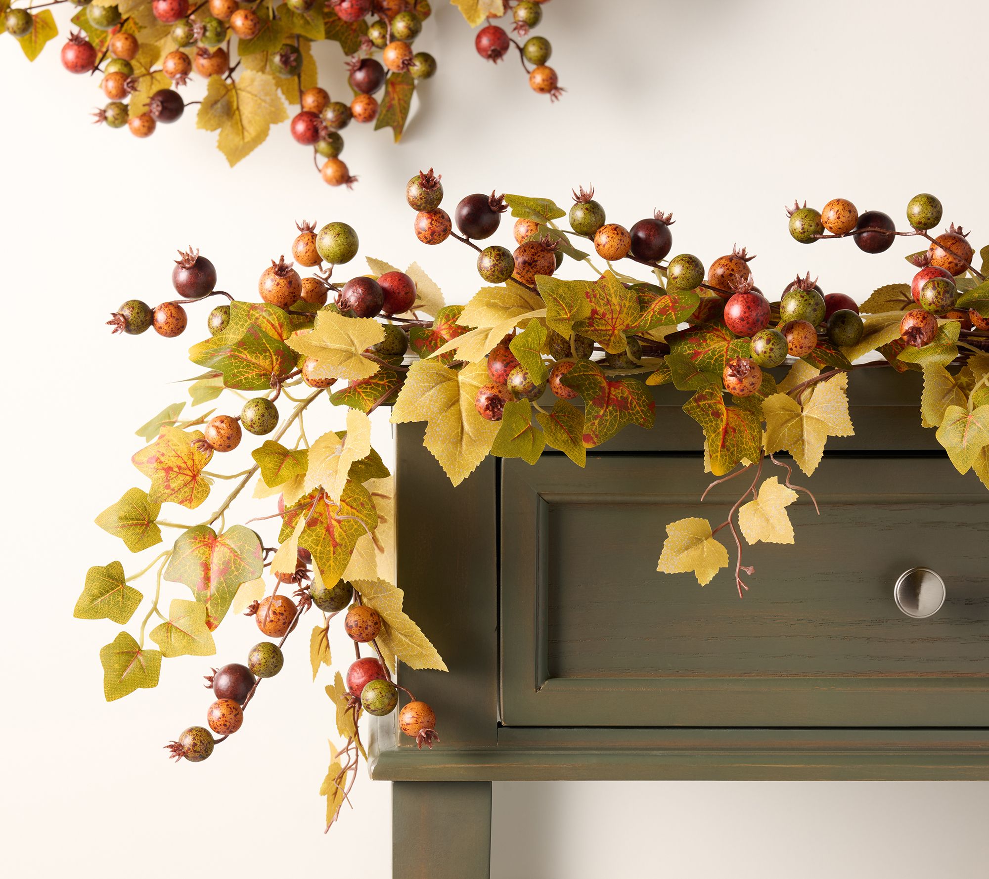4' Harvest Berry and Leaf Garland by Valerie