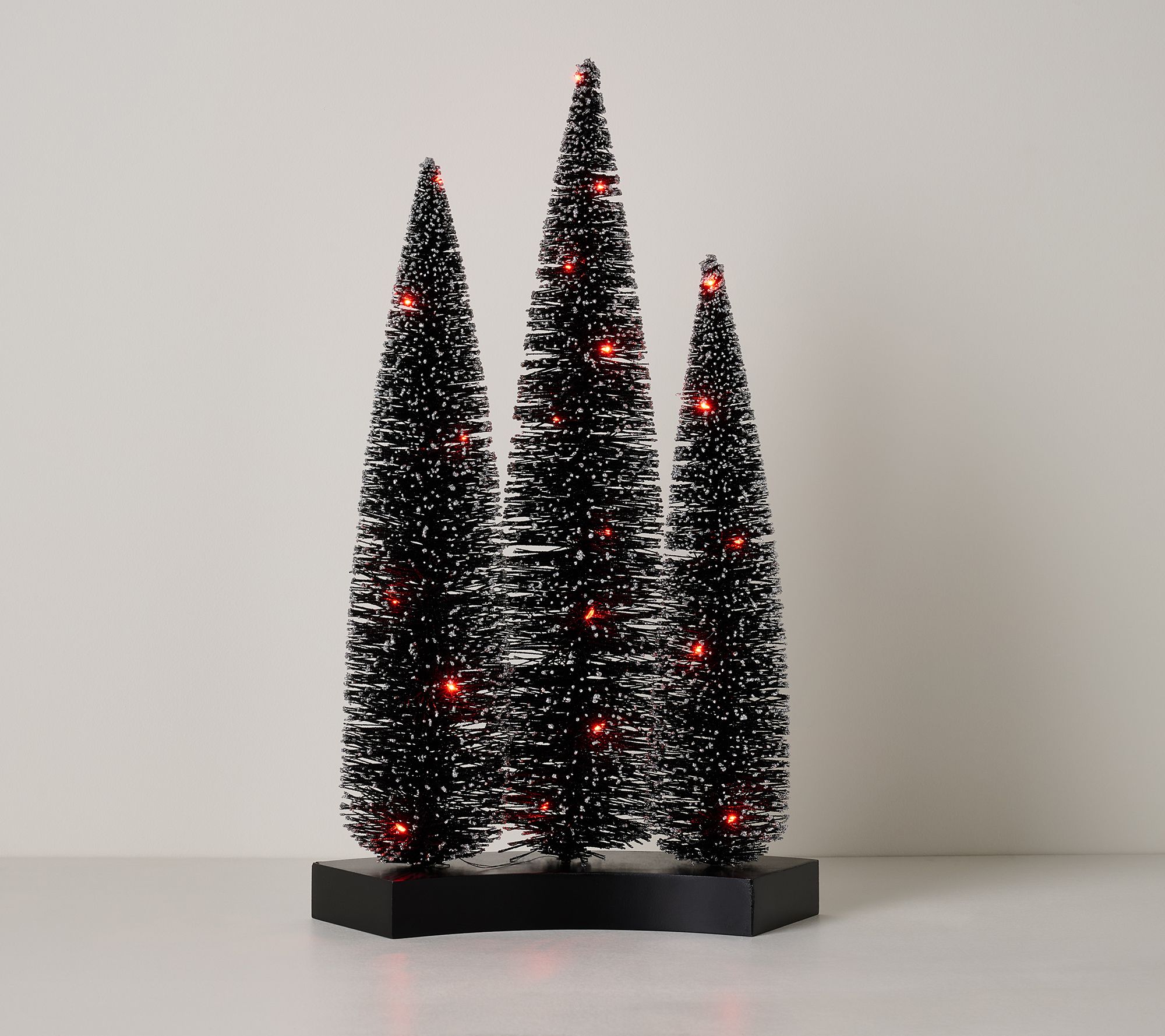 18" Halloween Bottlebrush Trees Display by Valerie