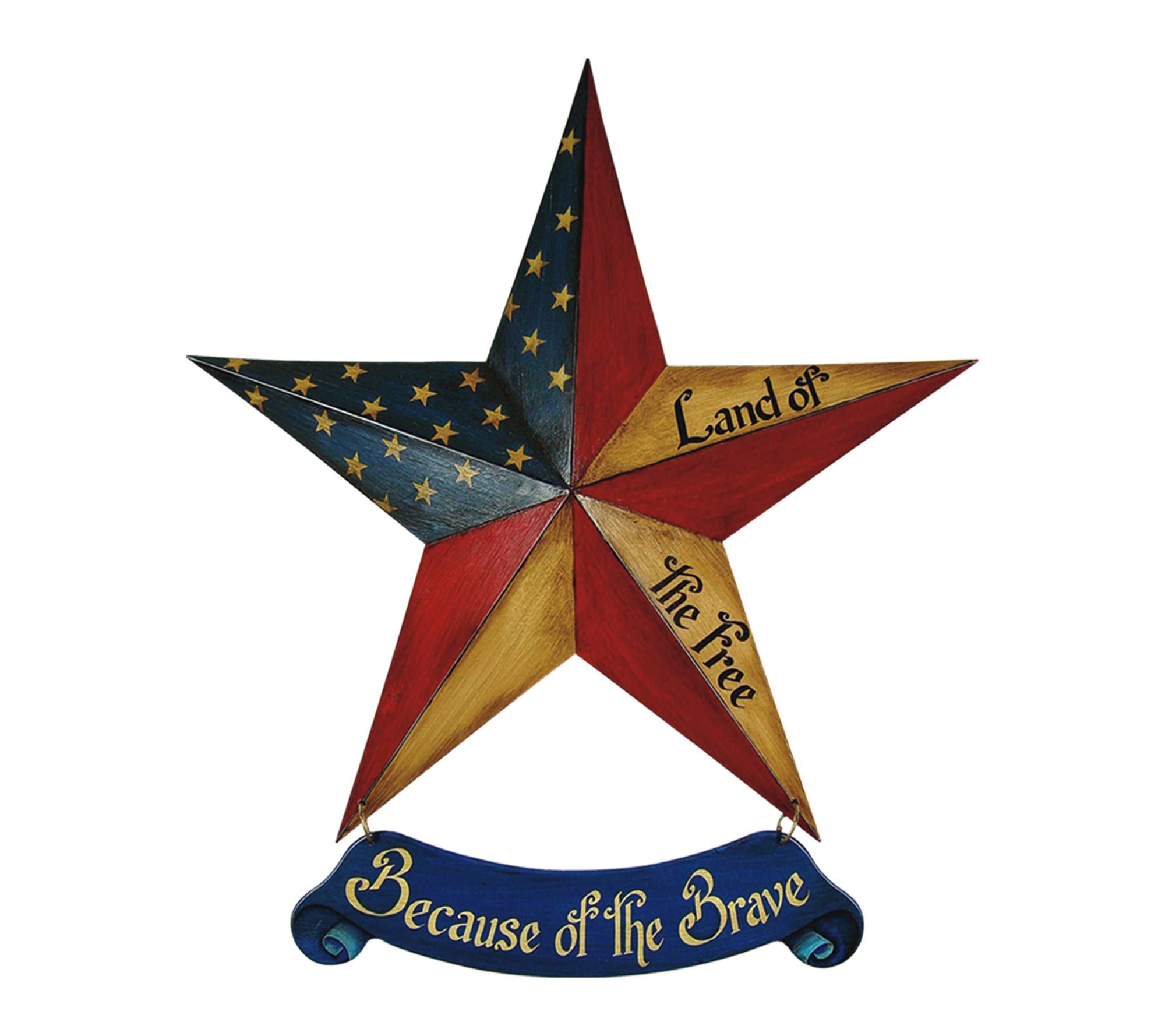 HomeRoots Land Of The Free Unframed Print WallArt