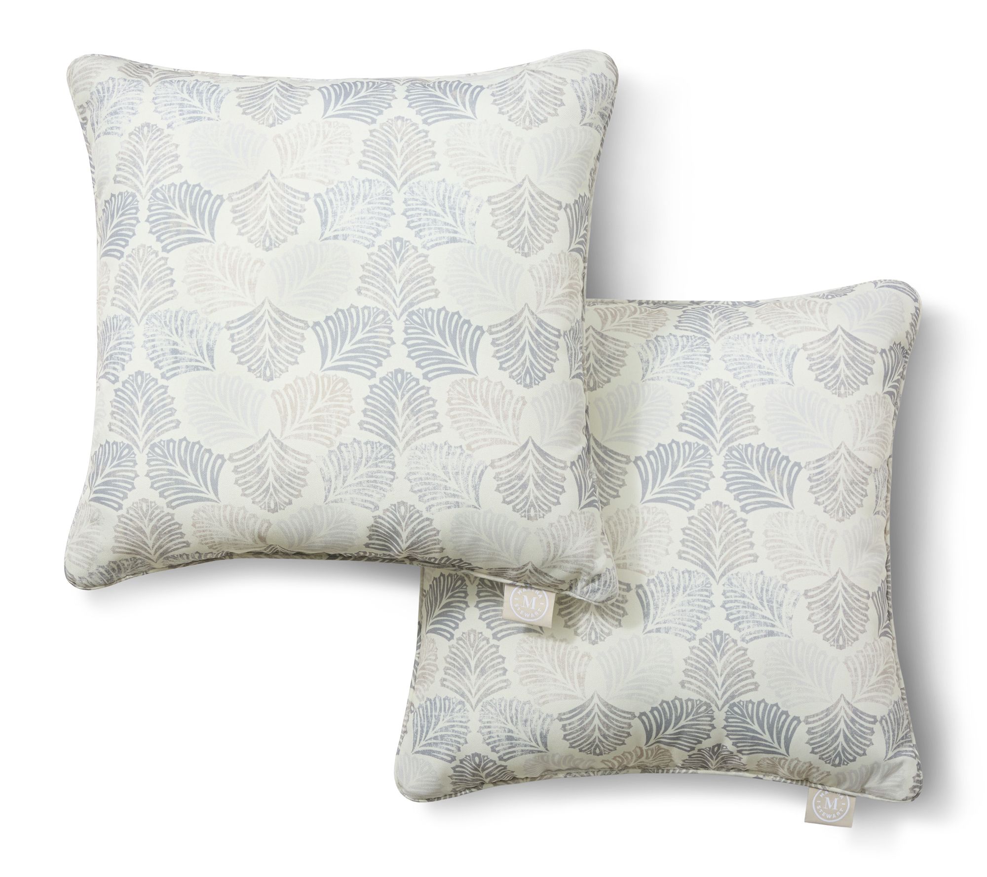 Martha Stewart Banana Leaves 18"x18" Outdoor Pillow 2-Pack