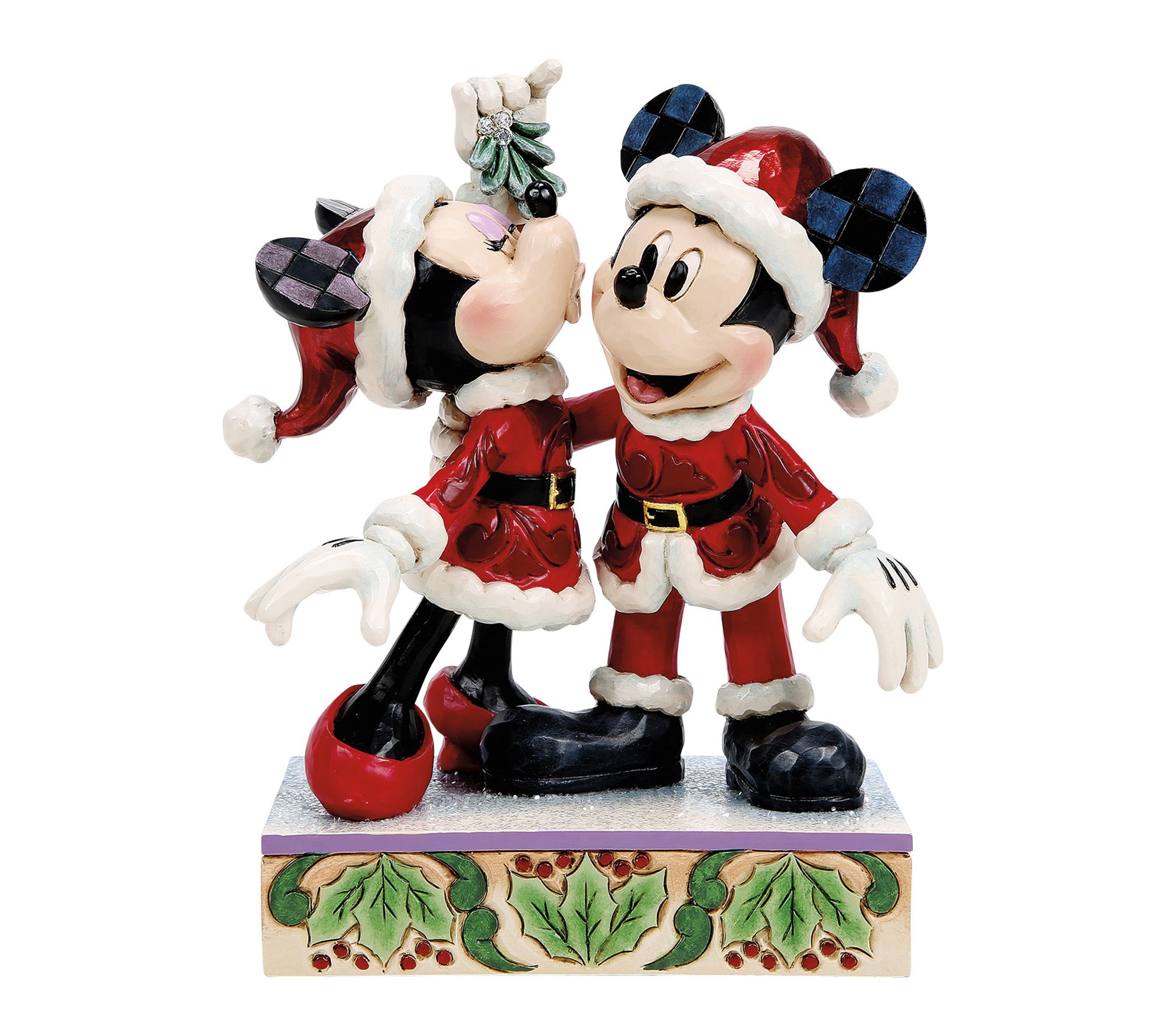 Jim Shore Disney Traditions Mickey and Minnie Mistletoe