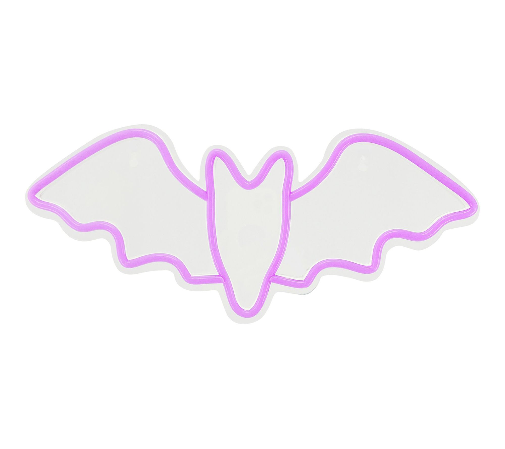 Haunted Hill Farm 7-in. Neon Purple LED Bat Wall Decoration