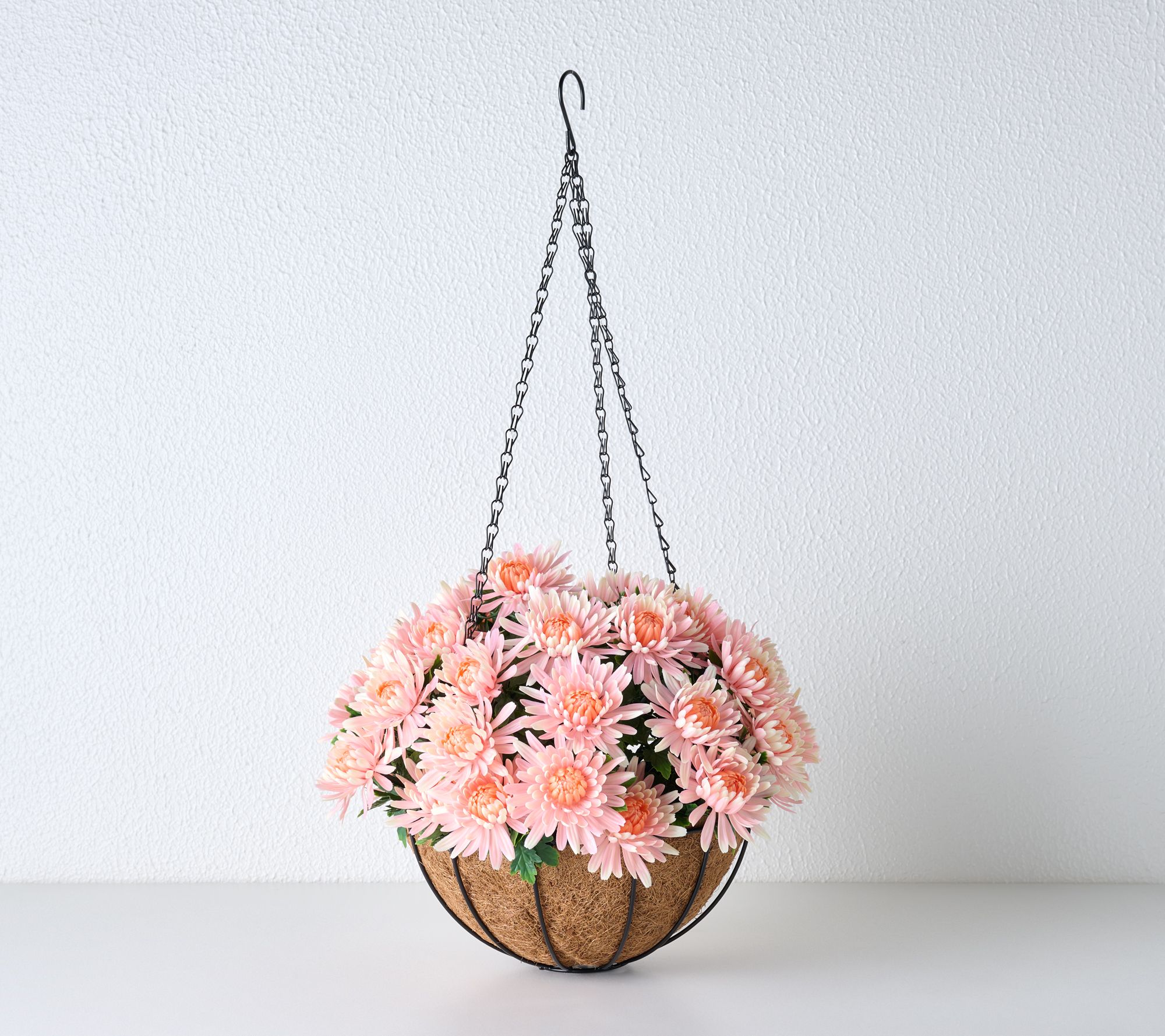 "As Is" Wicker Park 16" Chrysanthemum Hanging Basket