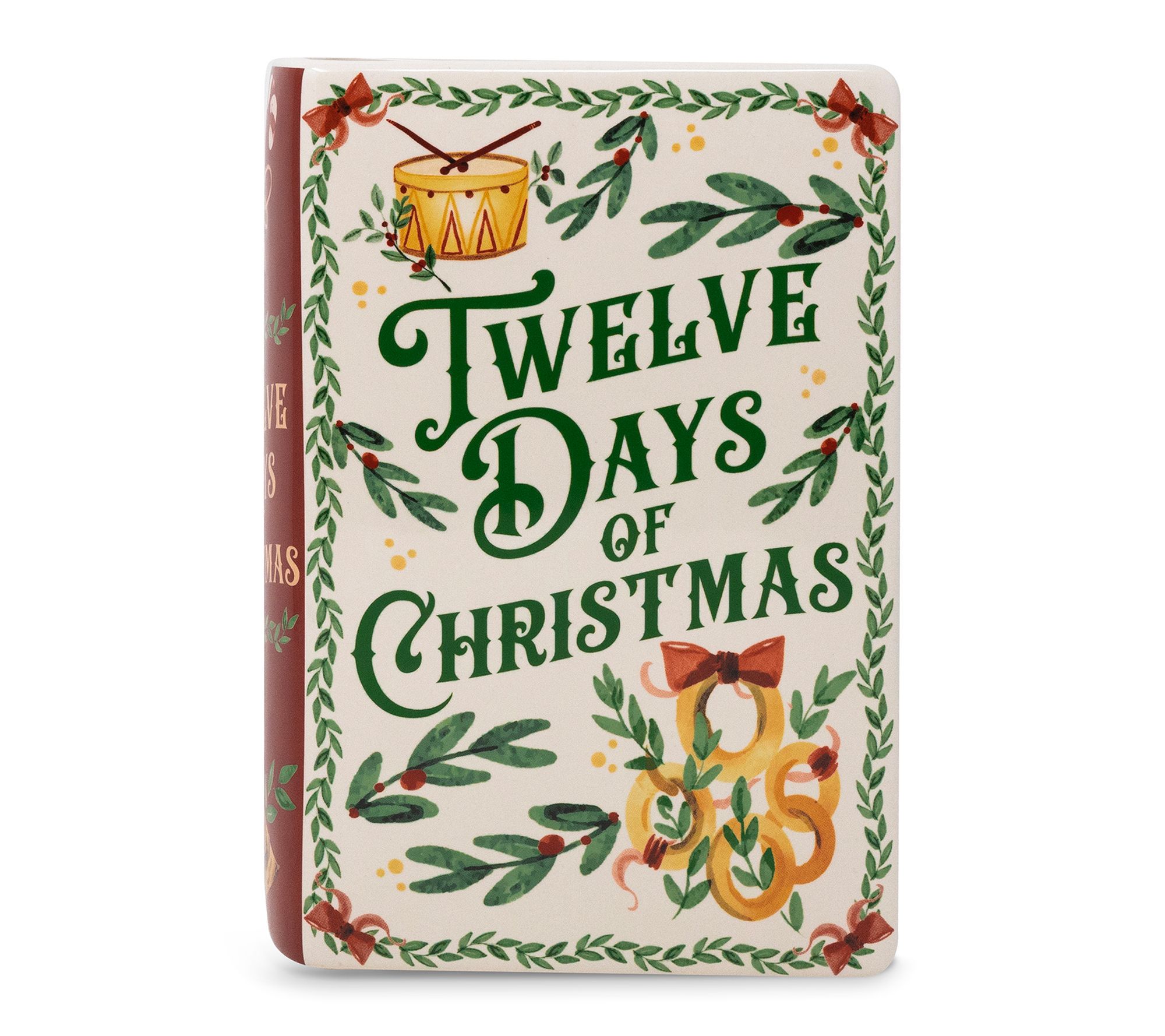 Steel Mill & Co. Large Book Vase, Twelve Days of Christmas