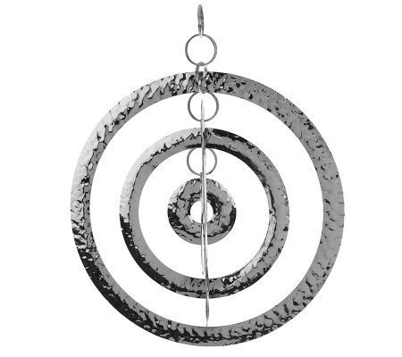 RLM Home Graduated Hammered Rings Garden Spinner - QVC.com