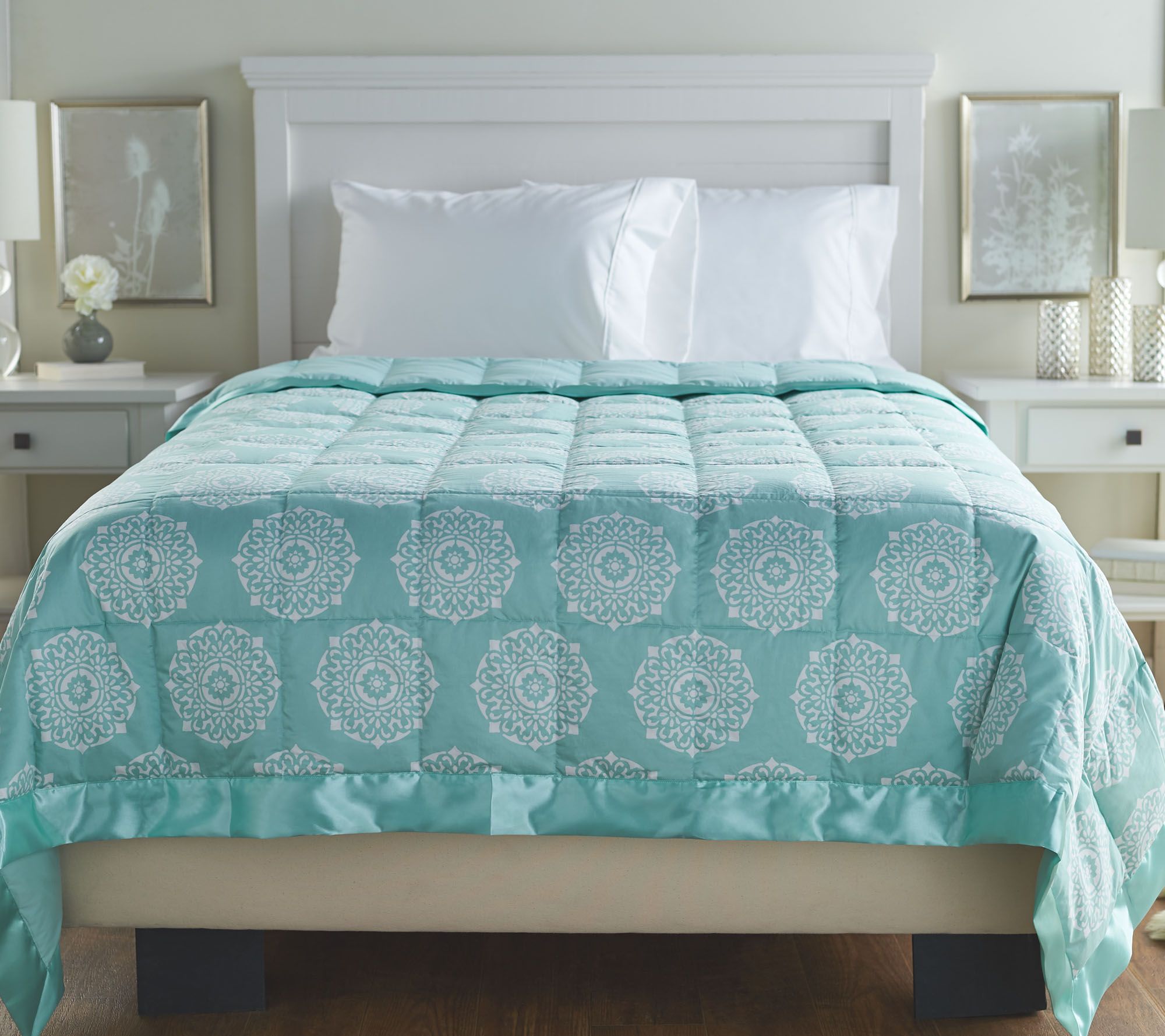 Northern Nights 500TC Cotton 650 Fill Power Medallion Full Down Blanket