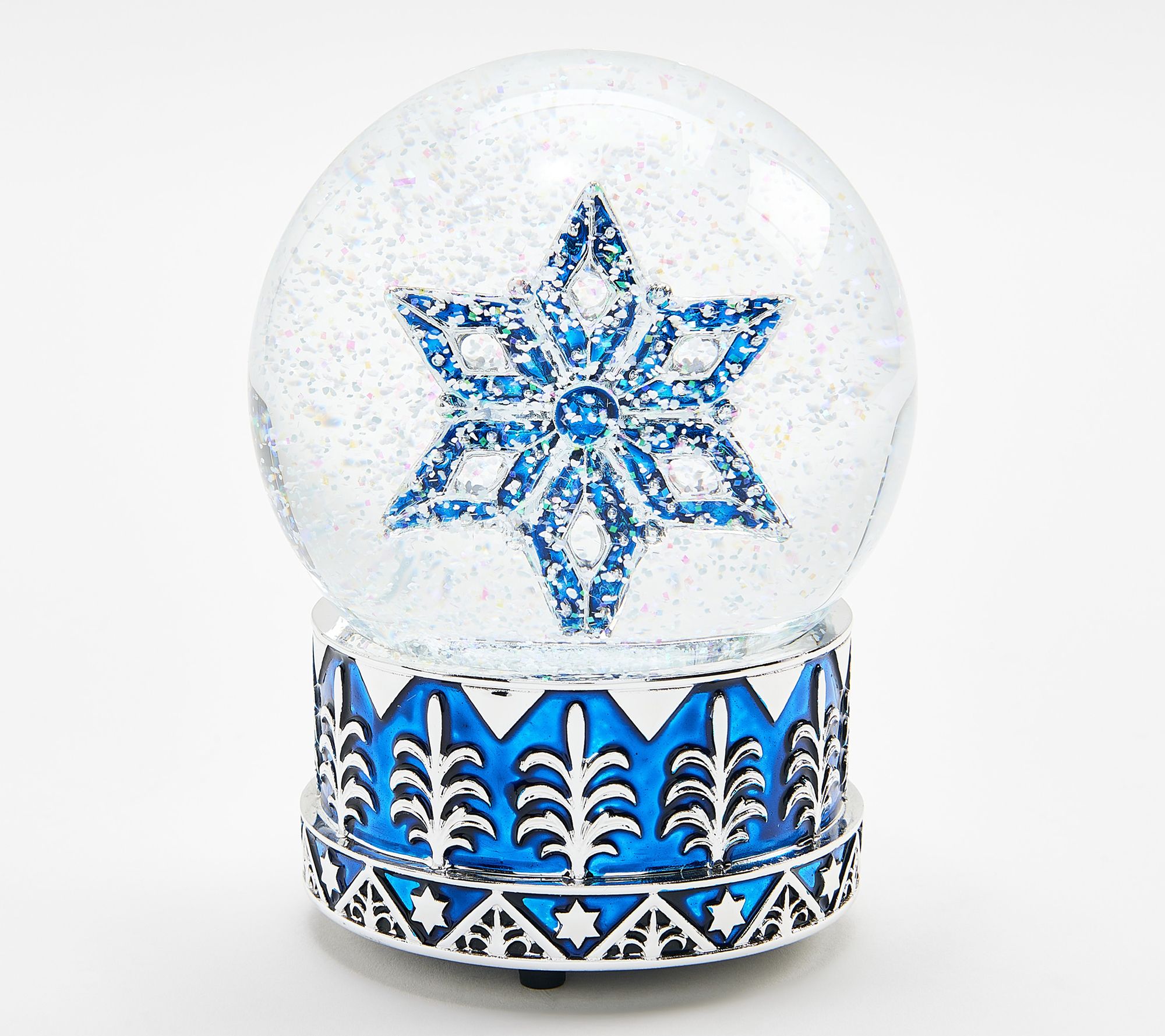 Hanukkah Home Star of David Snow Globe - QVC.com