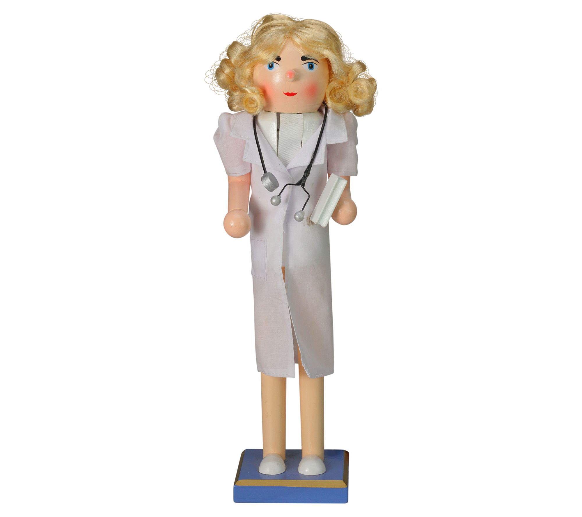Northlight 15Inch Wooden Nurse Nutcracker withStethoscope
