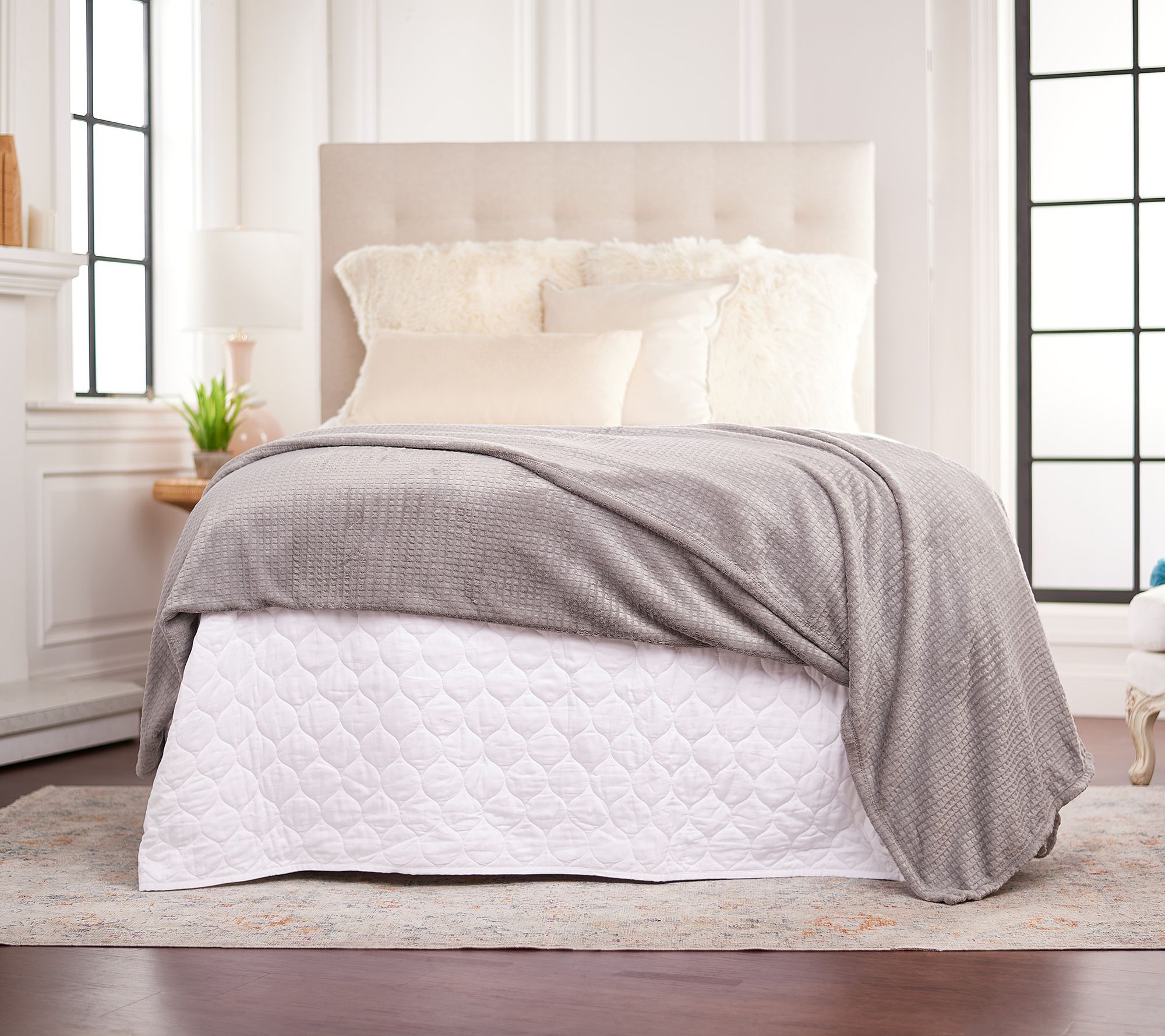 DayDream Embossed Waffle Blanket from Berkshire - Full - QVC.com