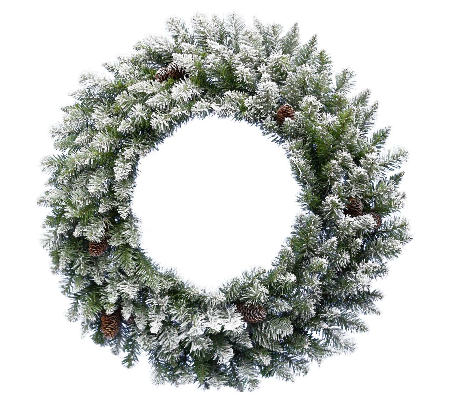 Fraser Hill Farm 36" Frosted Pine Wreath Door H  anging