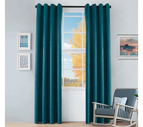 Superior Senna Blackout Grommet Curtain, 2 Panels, 52 x 96