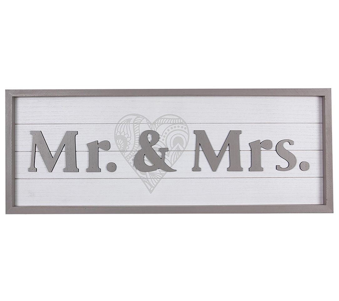 Young's Wood Mr. & Mrs. Wall Sign