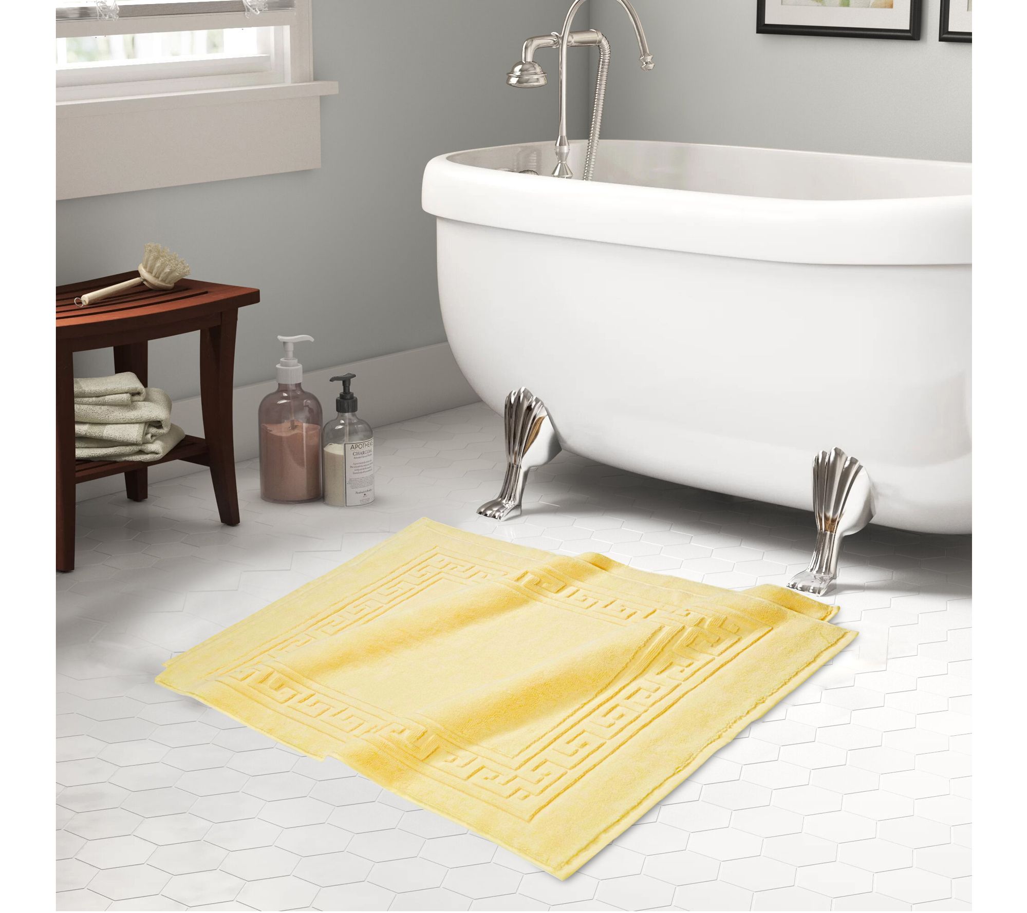 Yellow Bathroom Mat,showroom Bathmat,non-slip Bath Rugs,play