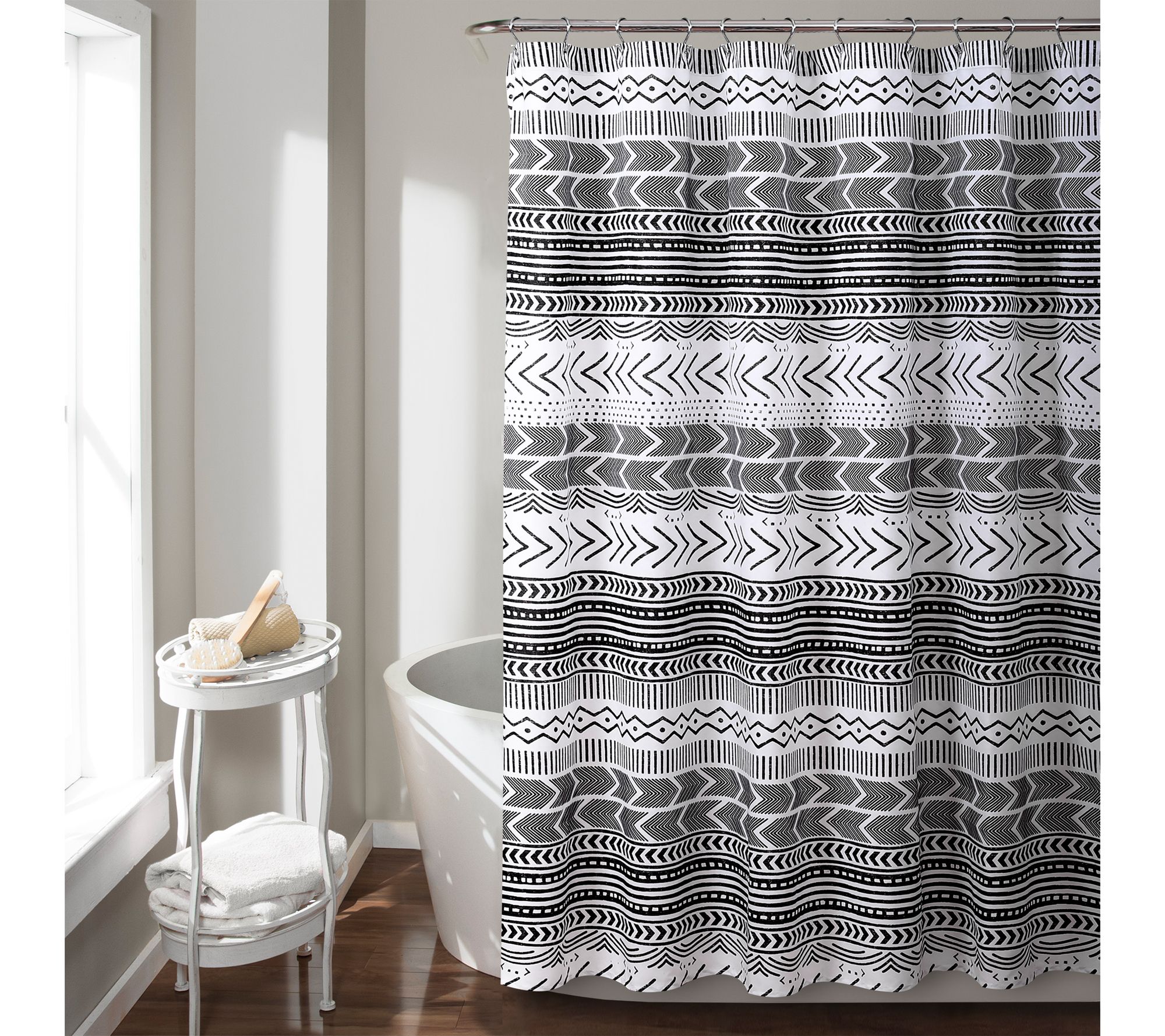 Hygge Geo 72" x 72" Shower Curtain by Lush Decor