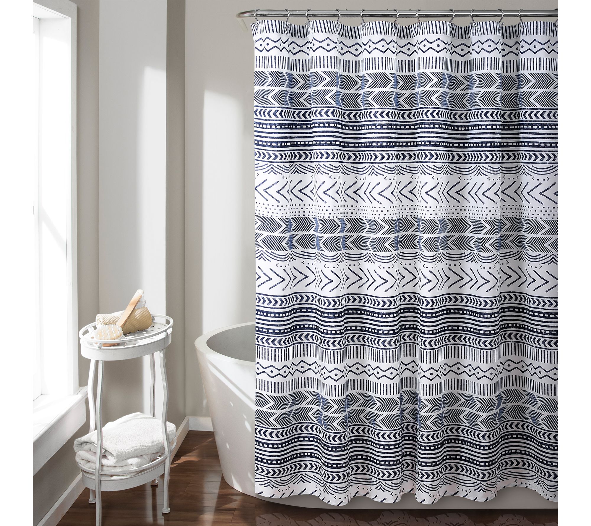 Hygge Geo 72" x 72" Shower Curtain by Lush Decor