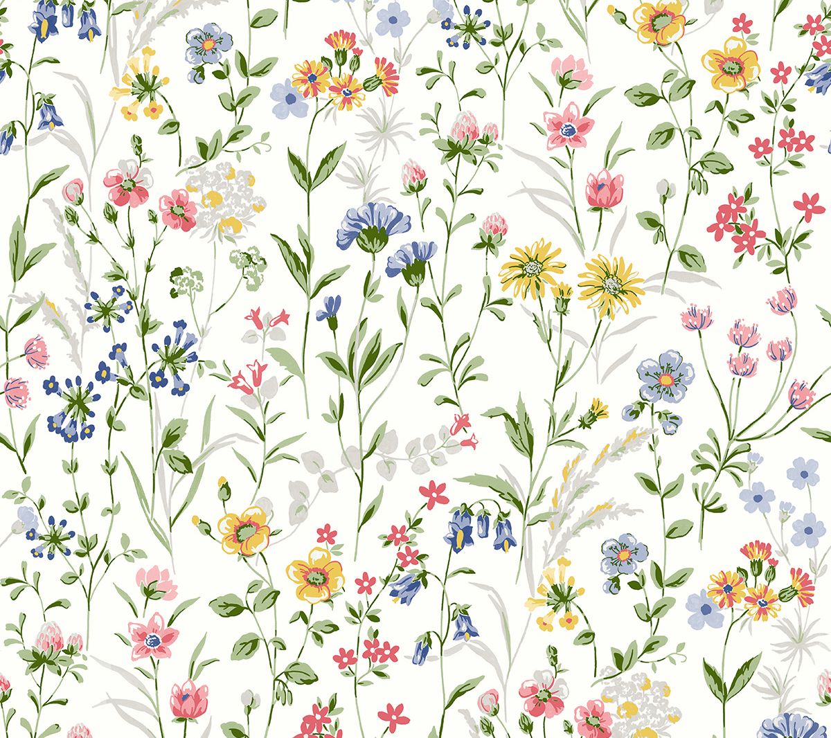 NextWall Wildflowers Peel and Stick Wallpaper