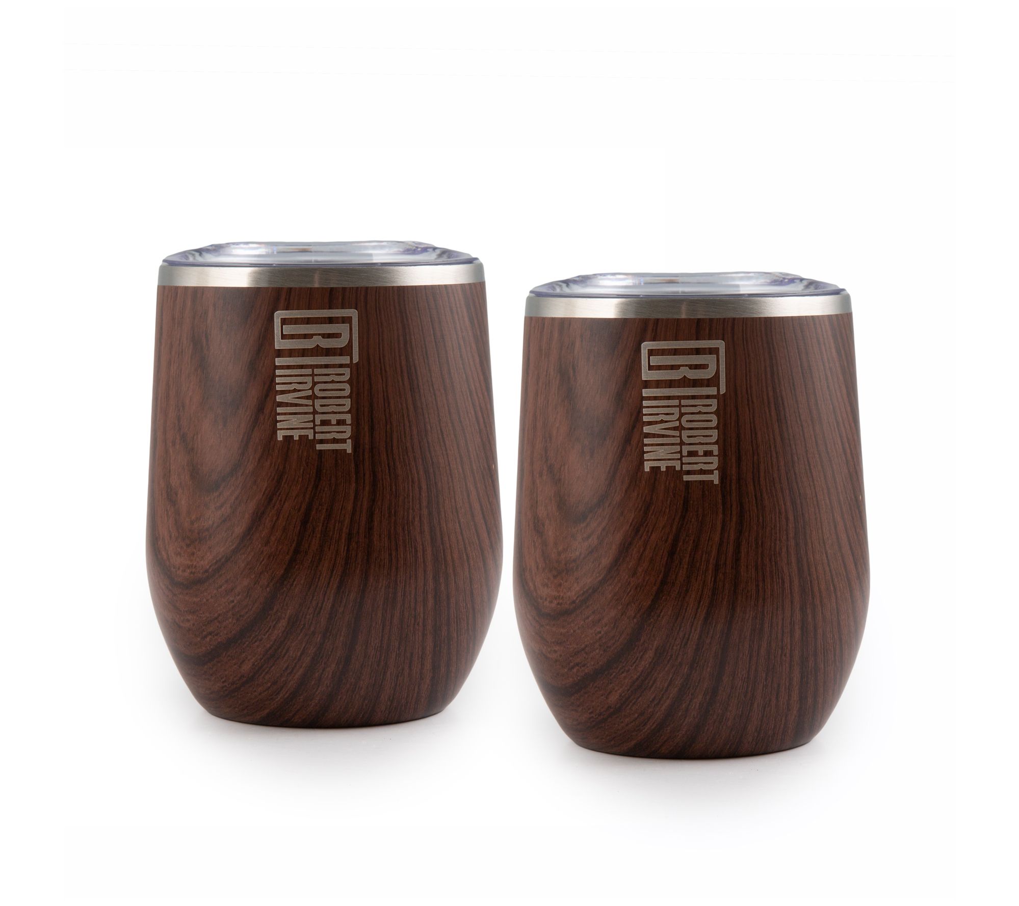 Chef Robert Irvine Set of 2 Insulated 12-oz Wine Tumblers 