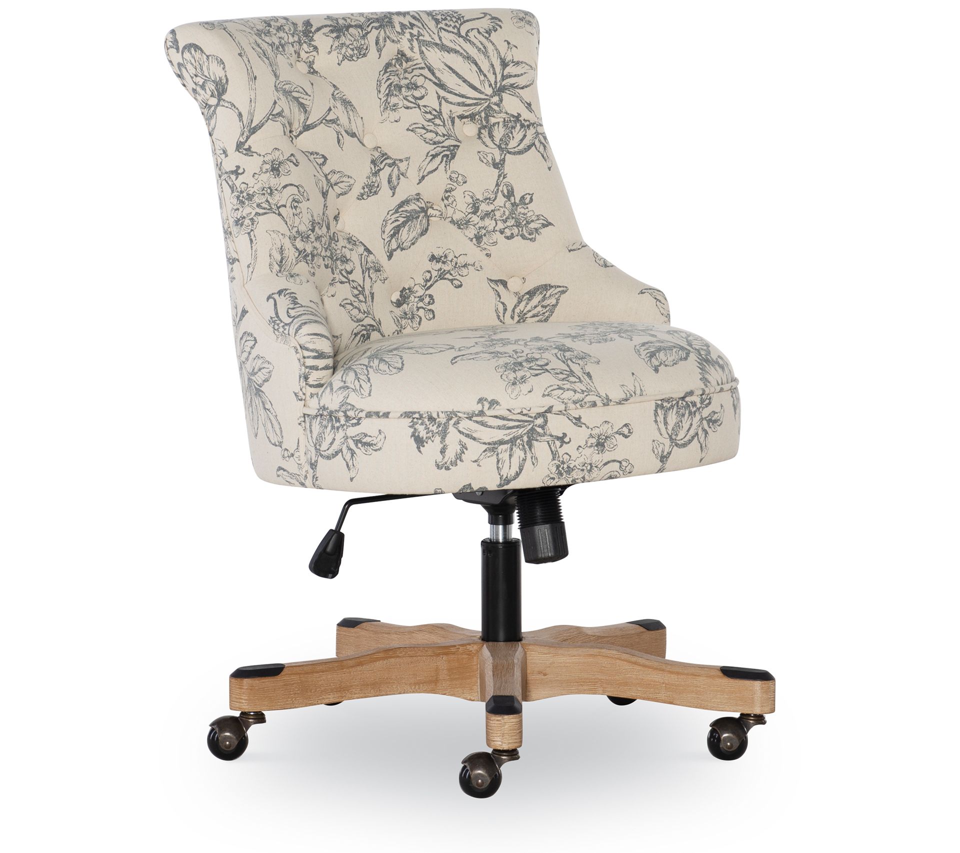 Linon Home Rochelle Home Office Desk Chair W/ Adjustable Seat